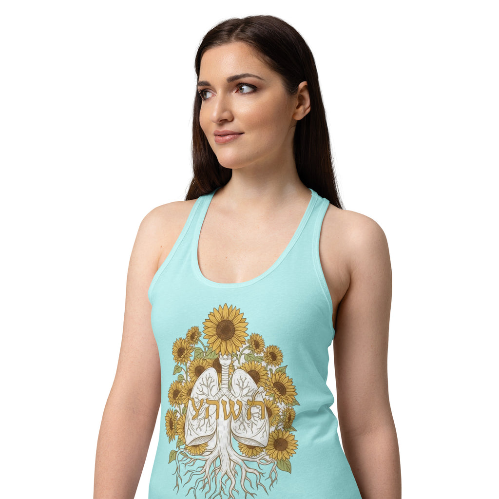 Women’s fitted racerback tank top - Seedandsoulful