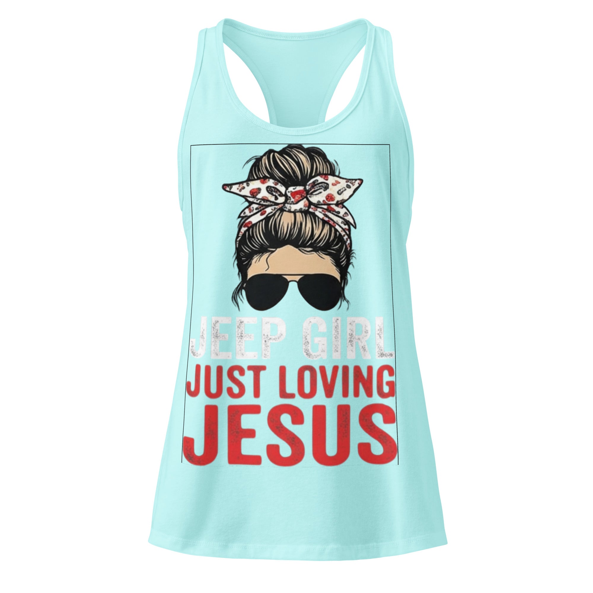 Women's Fitted Faith Racerback Tank | Seedandsoulful Soft Jersey Top - Seedandsoulful