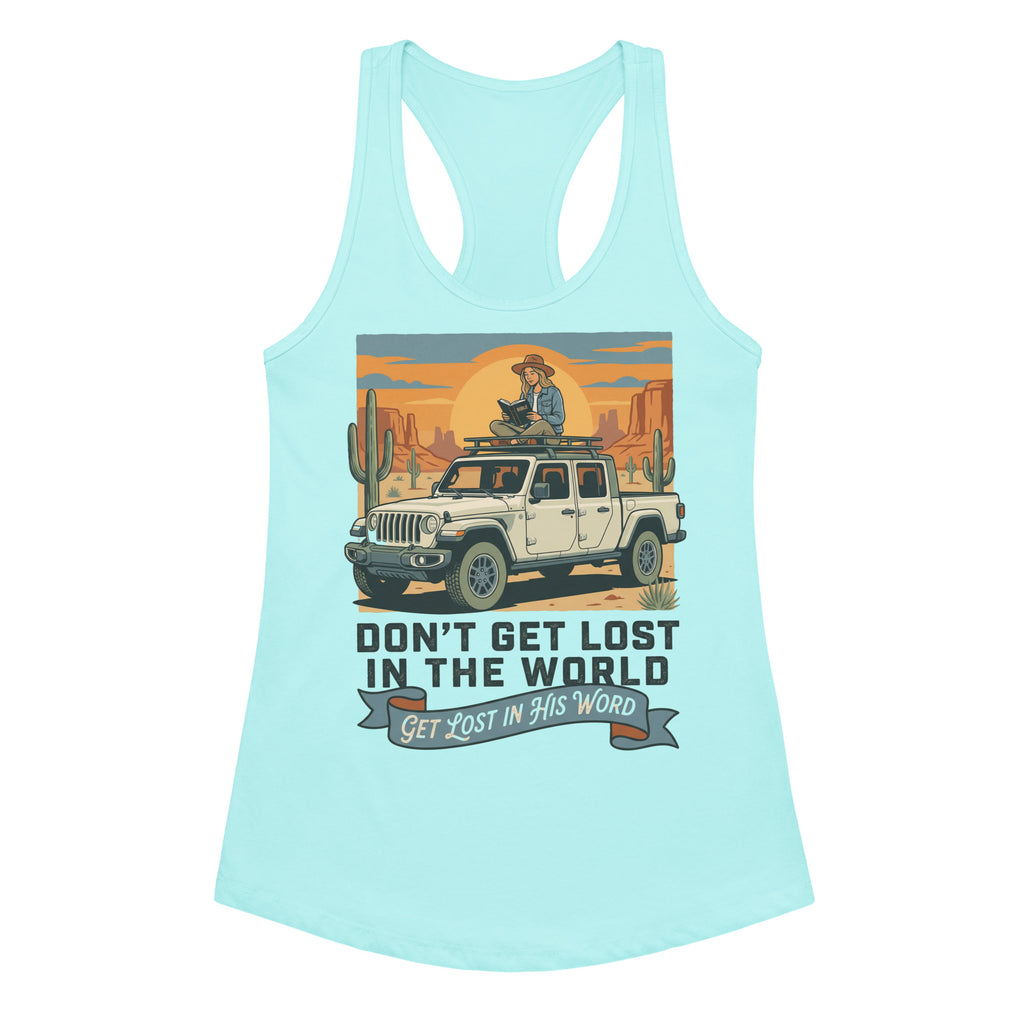 Women's Fitted Faith Racerback Tank | Seedandsoulful Cotton Blend Top - Seedandsoulful