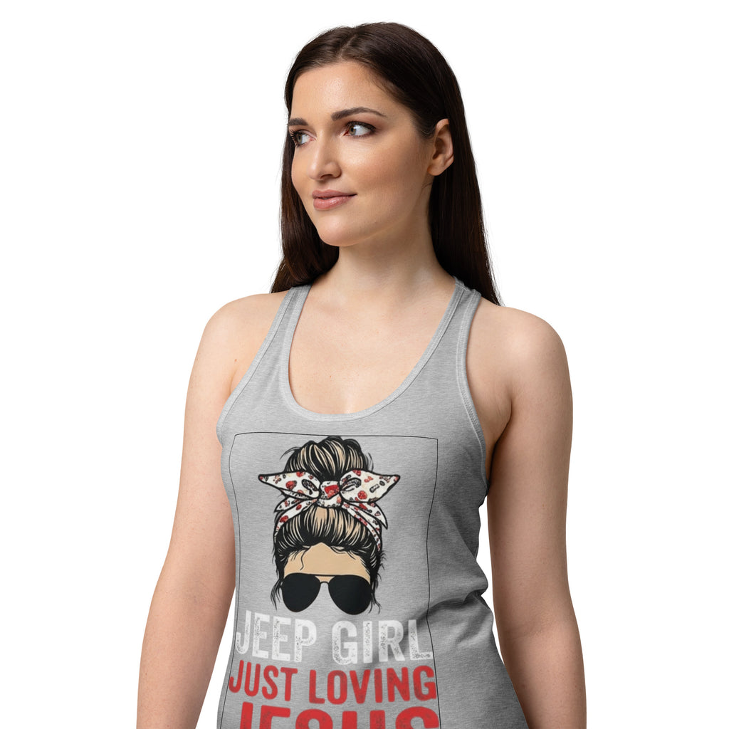 Women's Fitted Faith Racerback Tank | Seedandsoulful Soft Jersey Top - Seedandsoulful