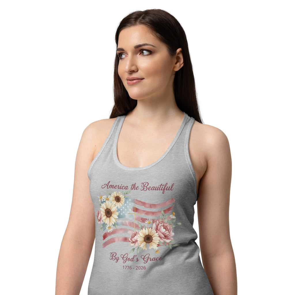 Women’s fitted racerback tank top - Seedandsoulful
