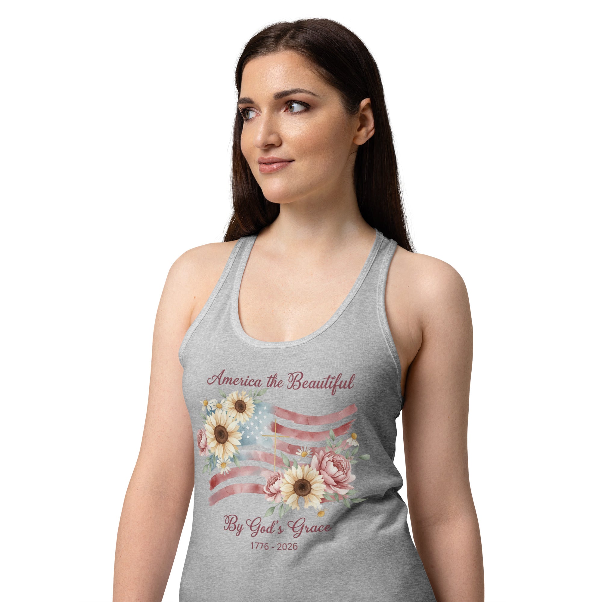 Women’s fitted racerback tank top - Seedandsoulful