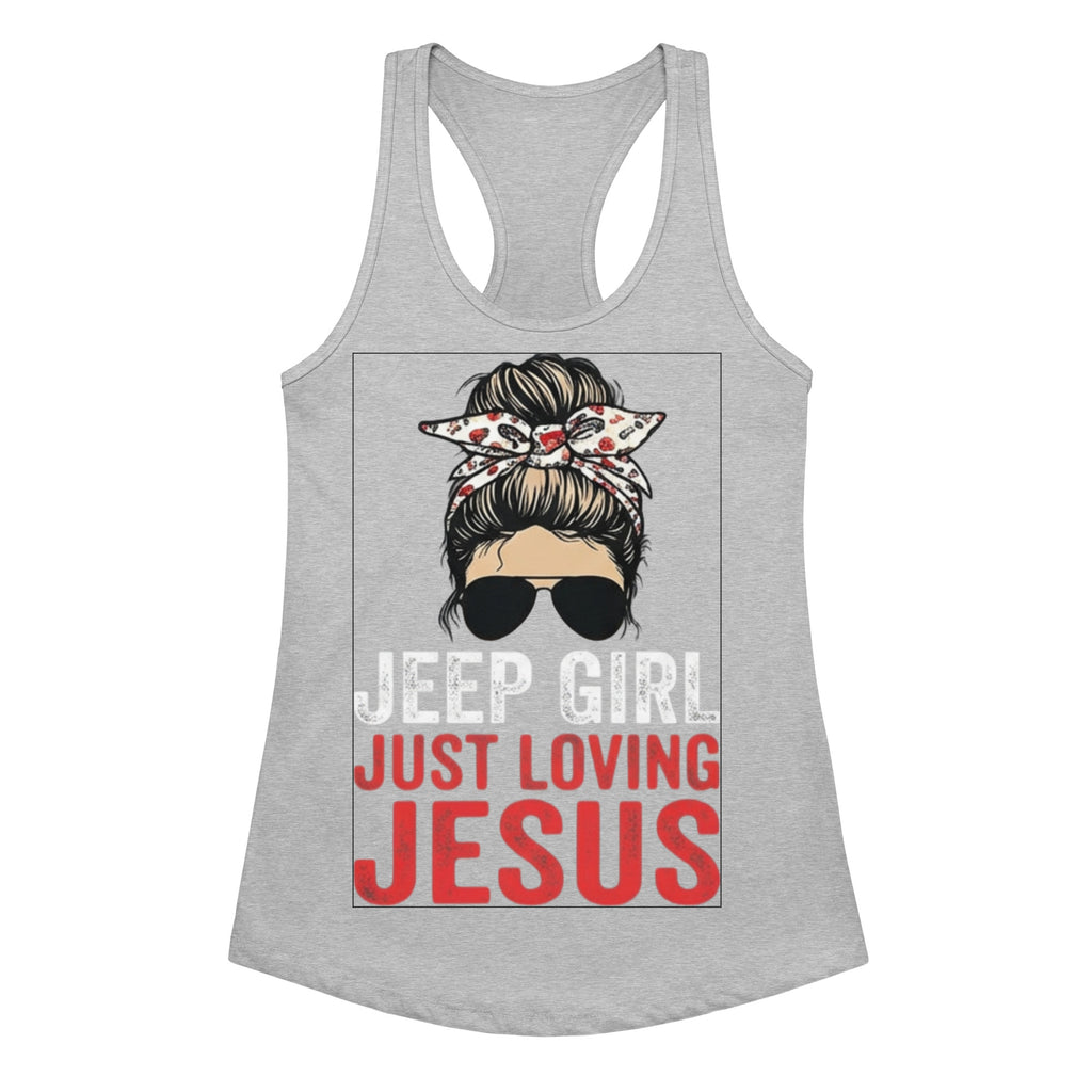 Women's Fitted Faith Racerback Tank | Seedandsoulful Soft Jersey Top - Seedandsoulful