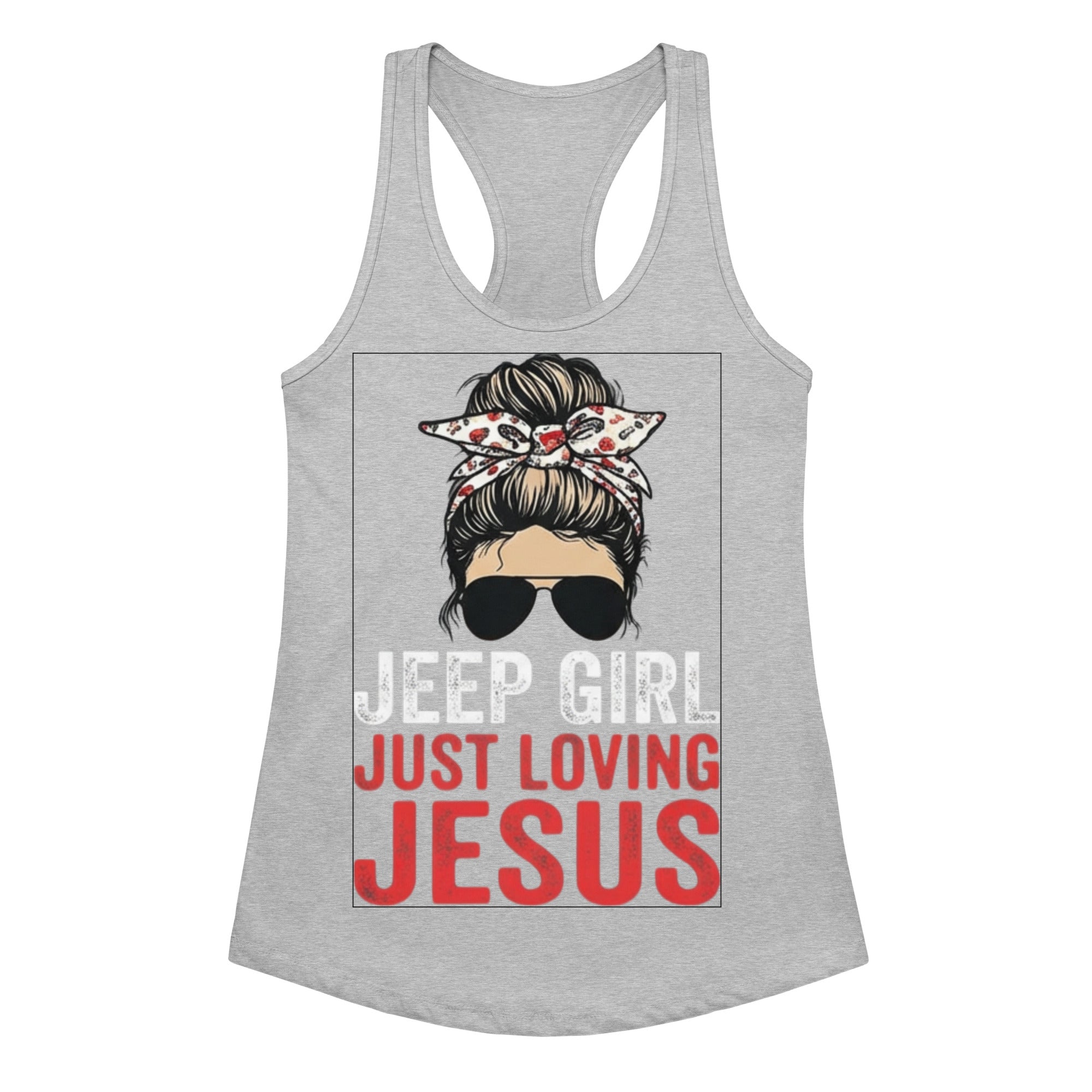Women's Fitted Faith Racerback Tank | Seedandsoulful Soft Jersey Top - Seedandsoulful