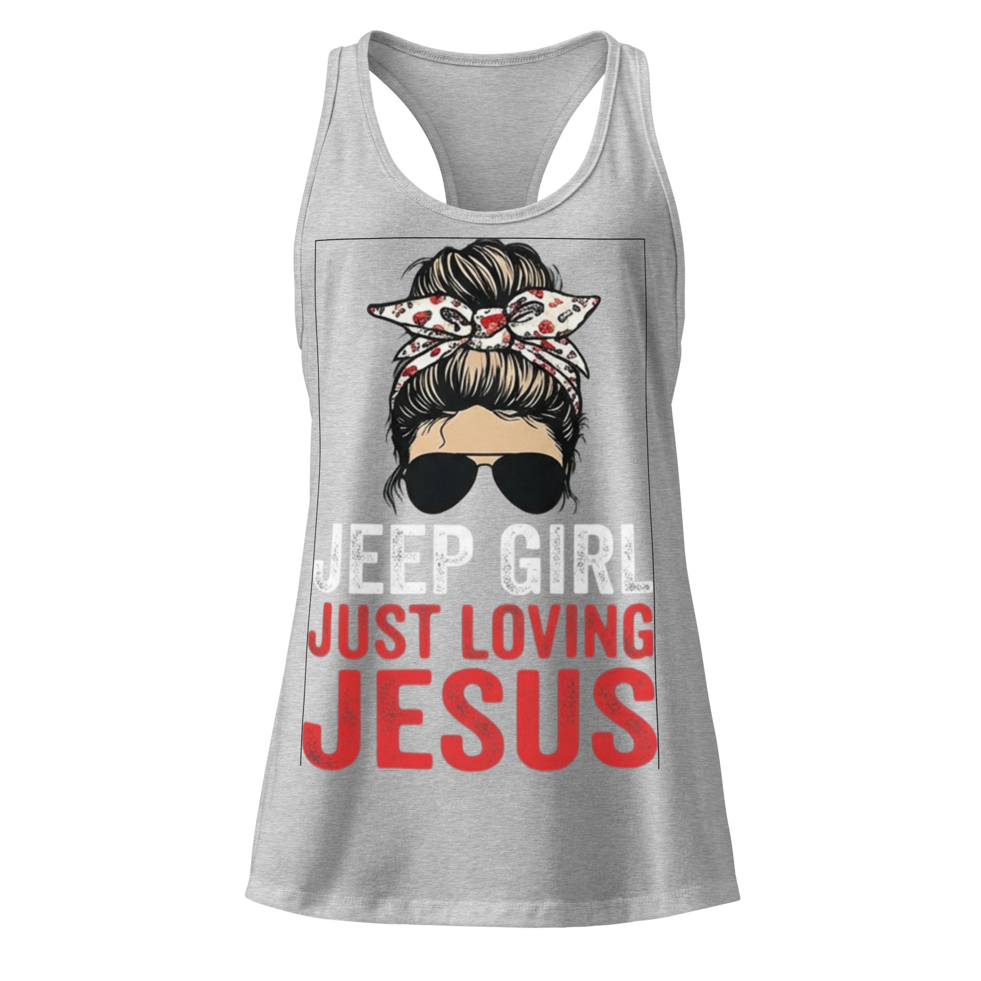 Women's Fitted Faith Racerback Tank | Seedandsoulful Soft Jersey Top - Seedandsoulful