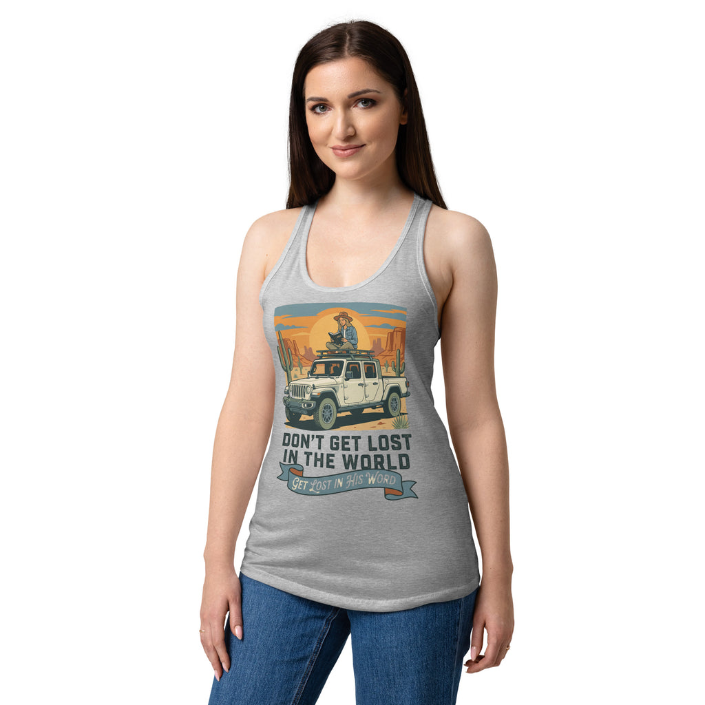 Women's Fitted Faith Racerback Tank | Seedandsoulful Cotton Blend Top - Seedandsoulful