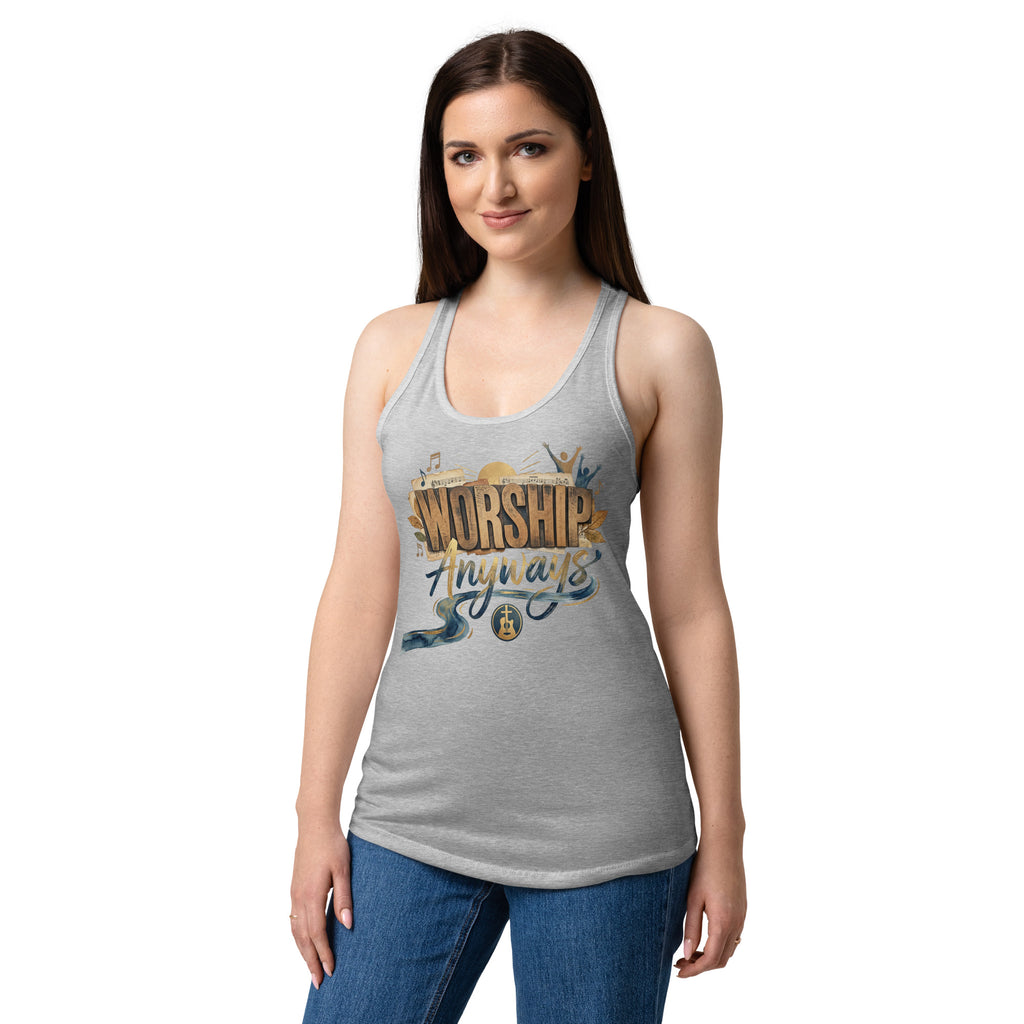 Women’s fitted racerback tank top - Seedandsoulful