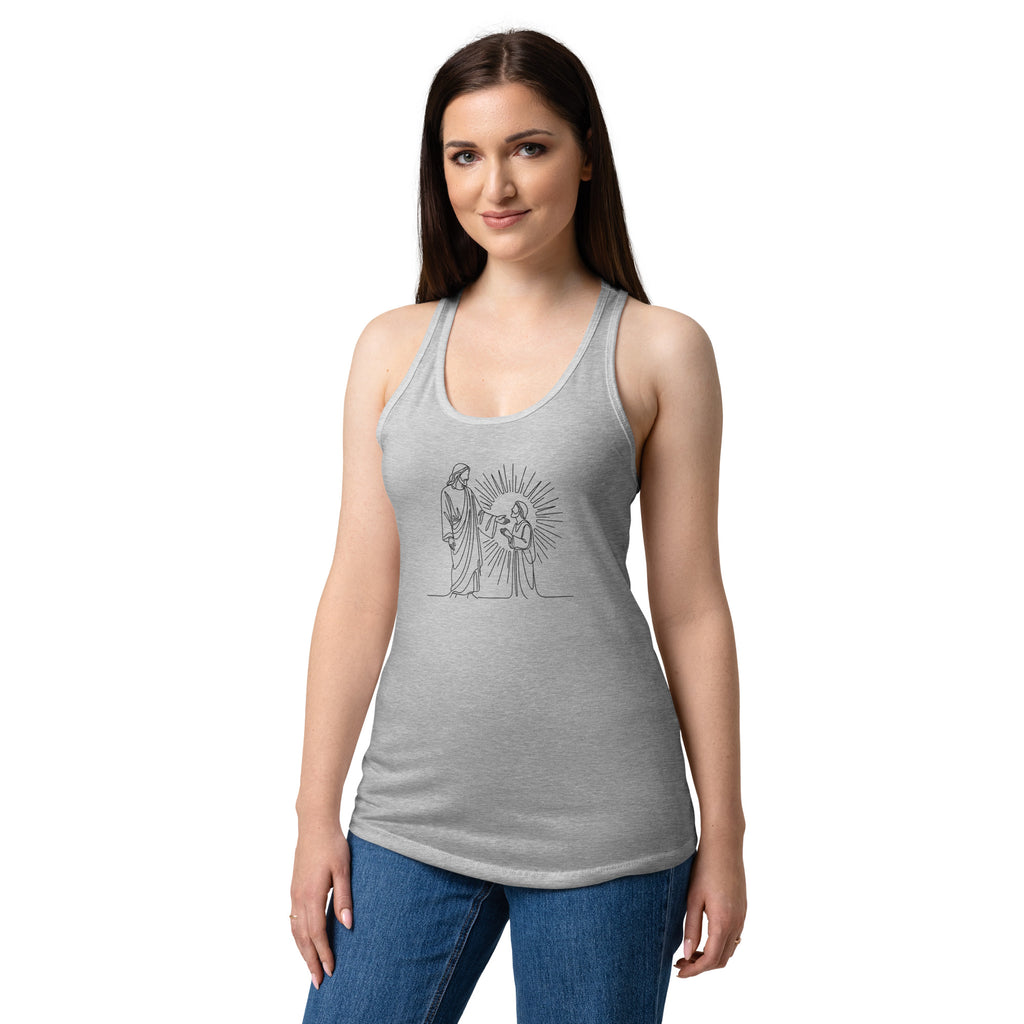 Women’s fitted racerback tank top - Seedandsoulful