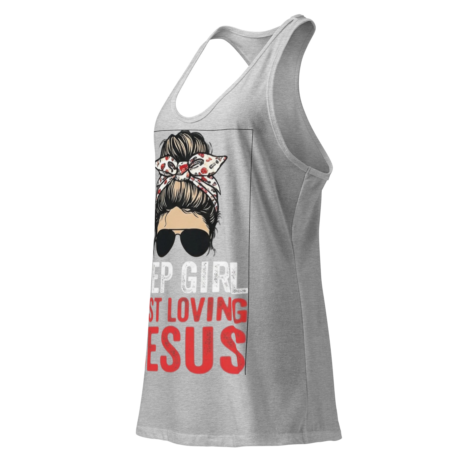 Women's Fitted Faith Racerback Tank | Seedandsoulful Soft Jersey Top - Seedandsoulful