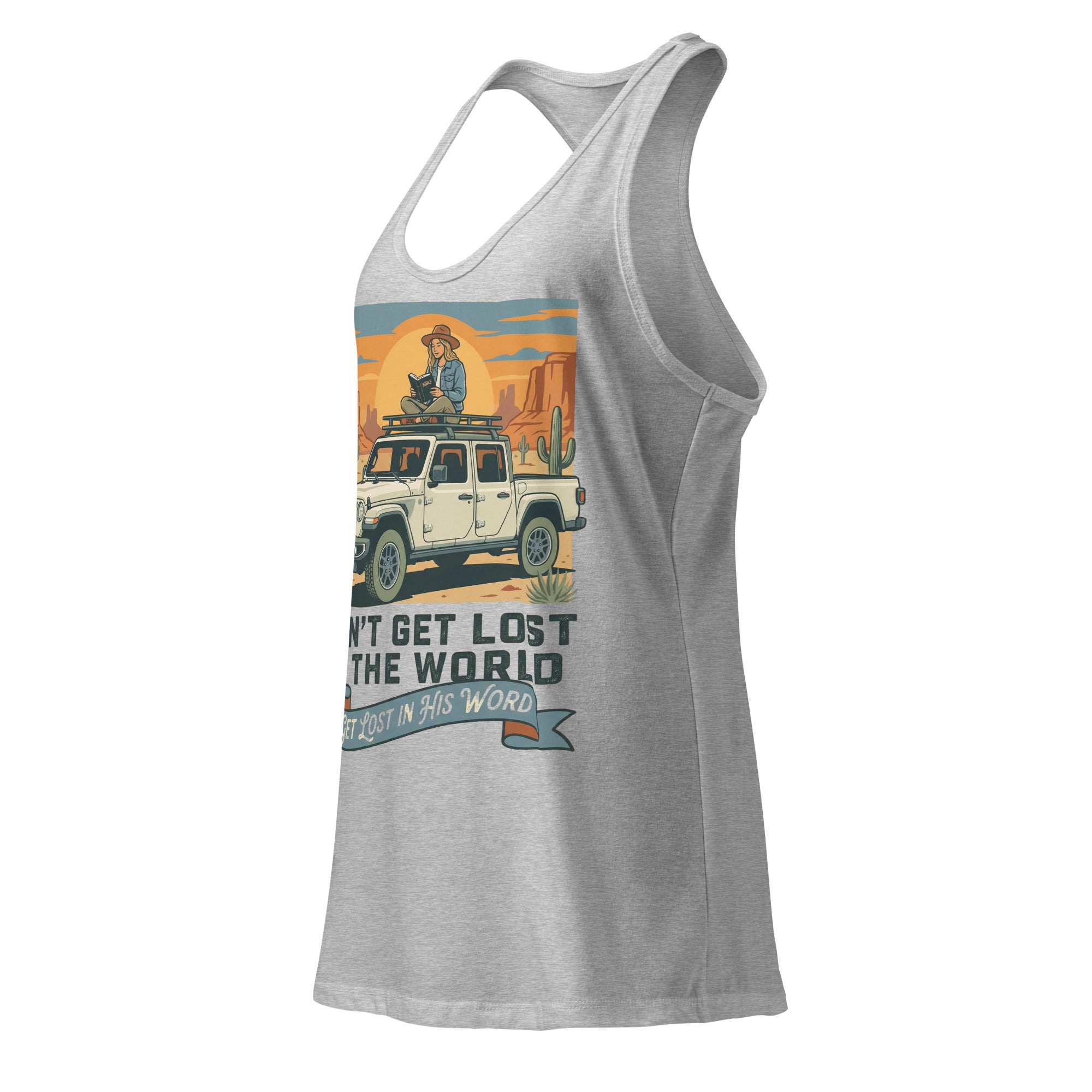 Women's Fitted Faith Racerback Tank | Seedandsoulful Cotton Blend Top - Seedandsoulful