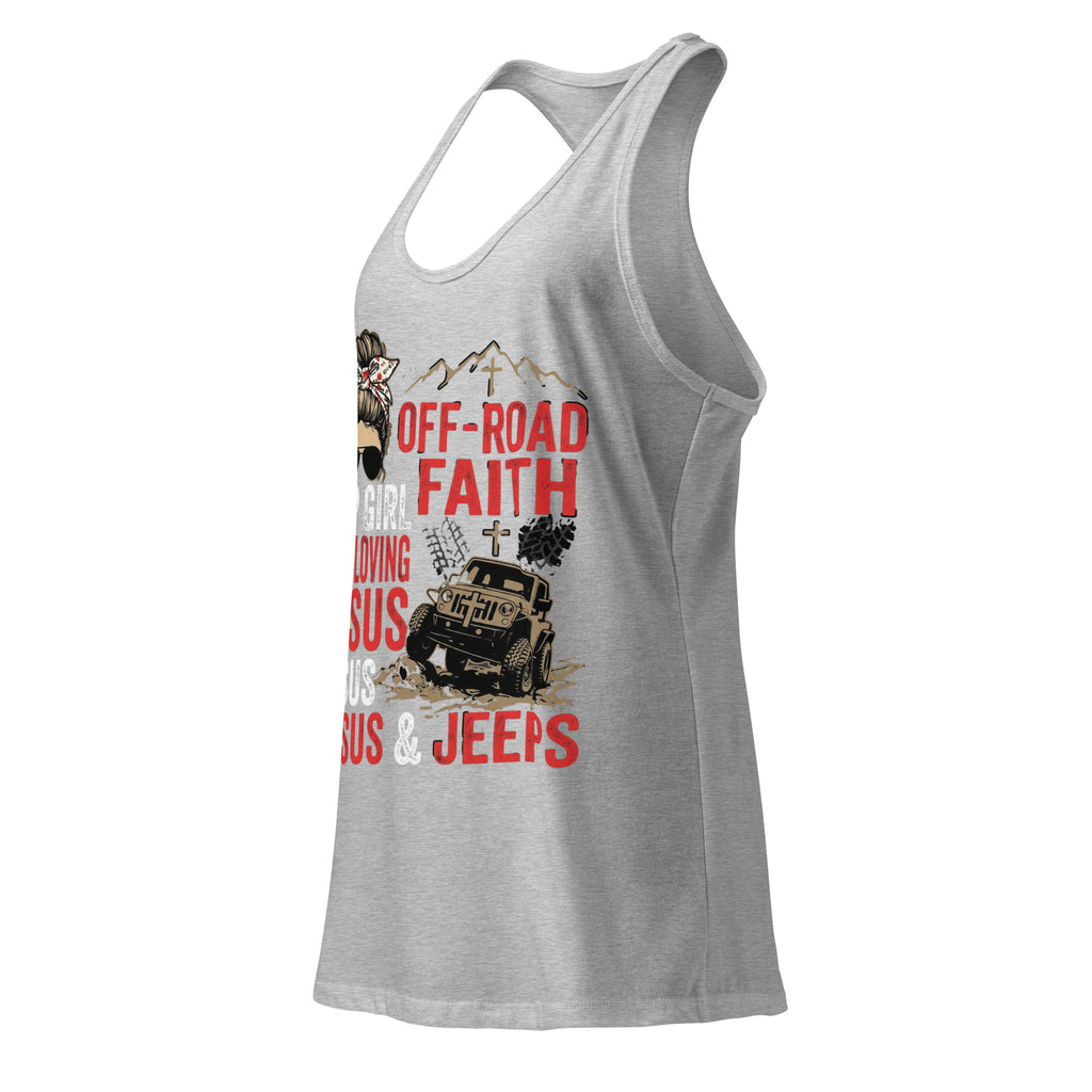 Women's Fitted Faith Racerback Tank | Seedandsoulful Soft Cotton Blend - Seedandsoulful