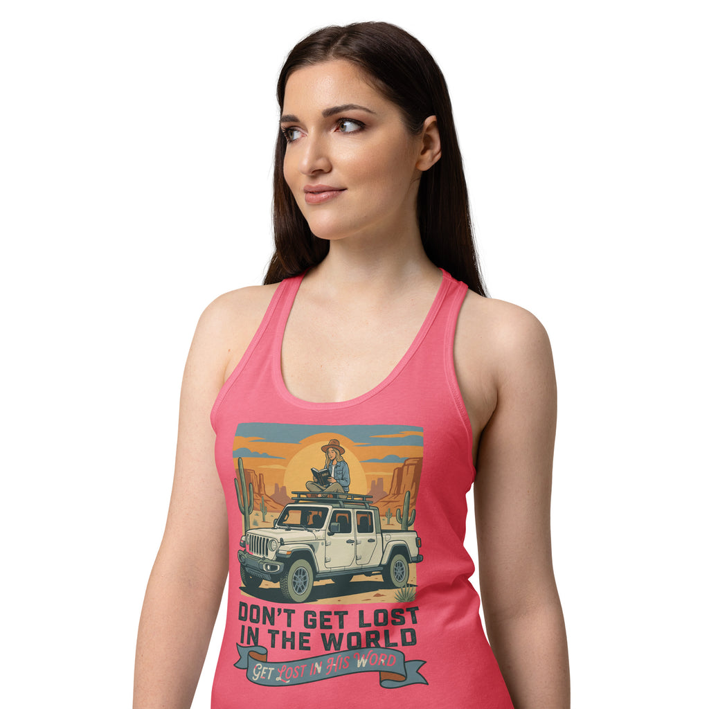 Women's Fitted Faith Racerback Tank | Seedandsoulful Cotton Blend Top - Seedandsoulful