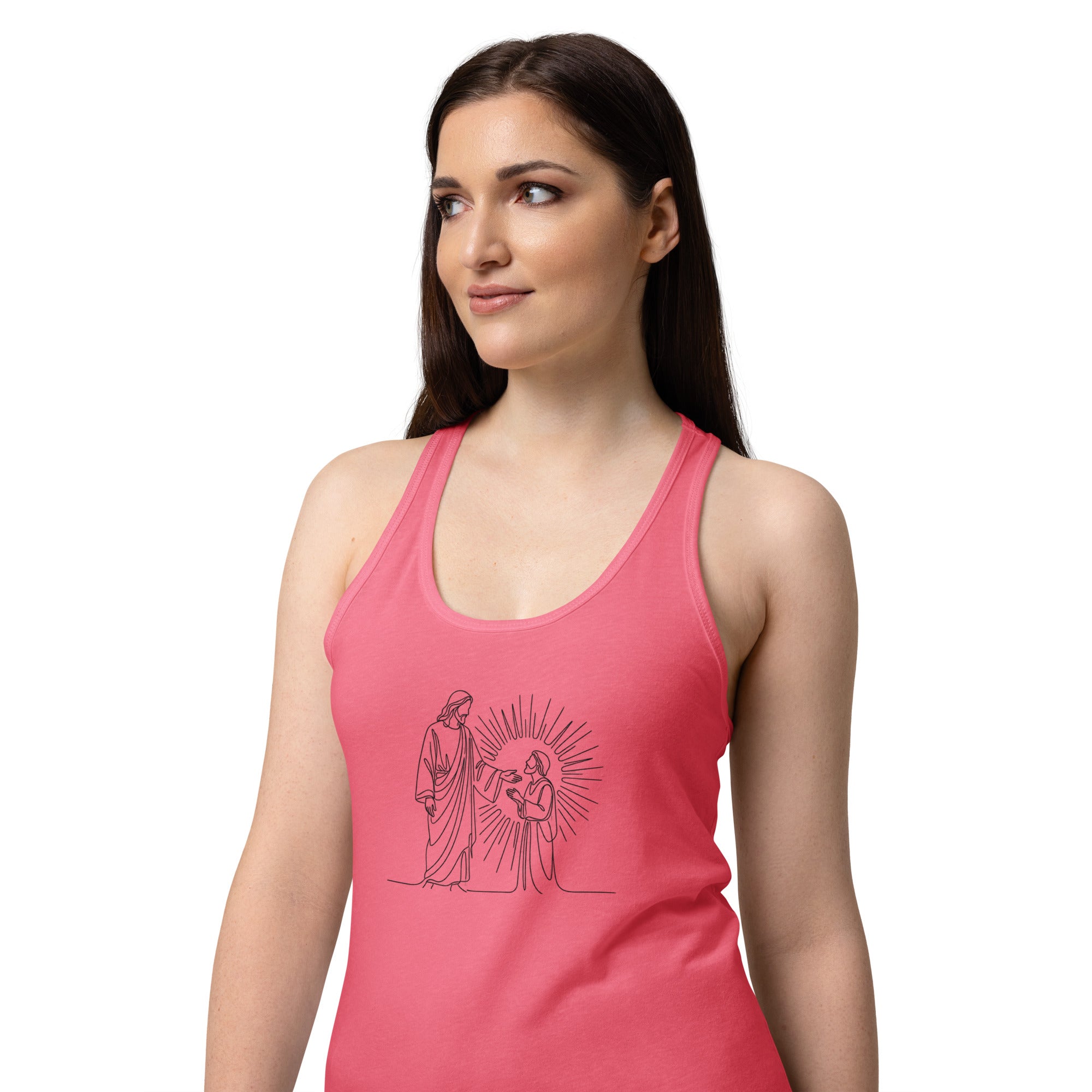 Women’s fitted racerback tank top - Seedandsoulful