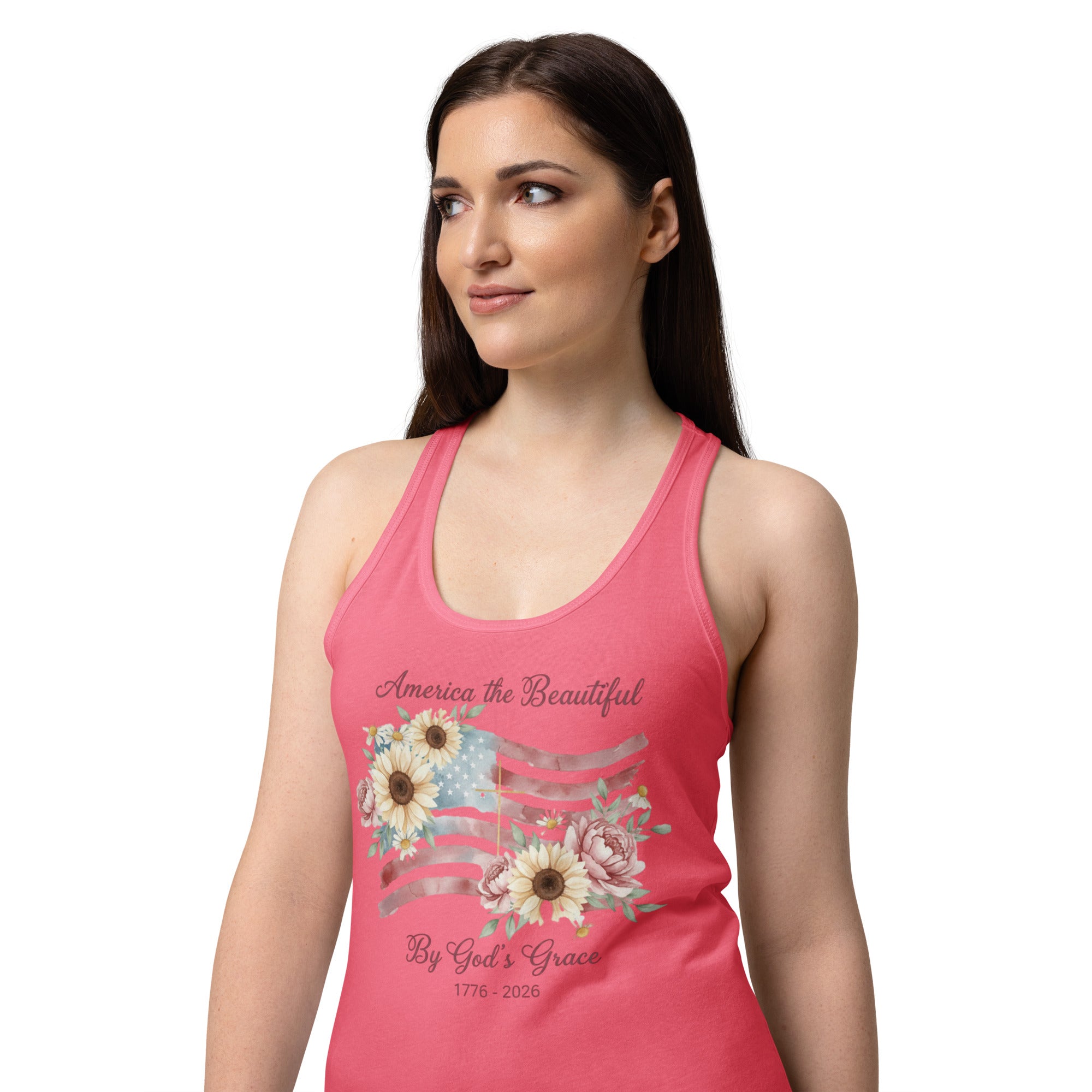 Women’s fitted racerback tank top - Seedandsoulful
