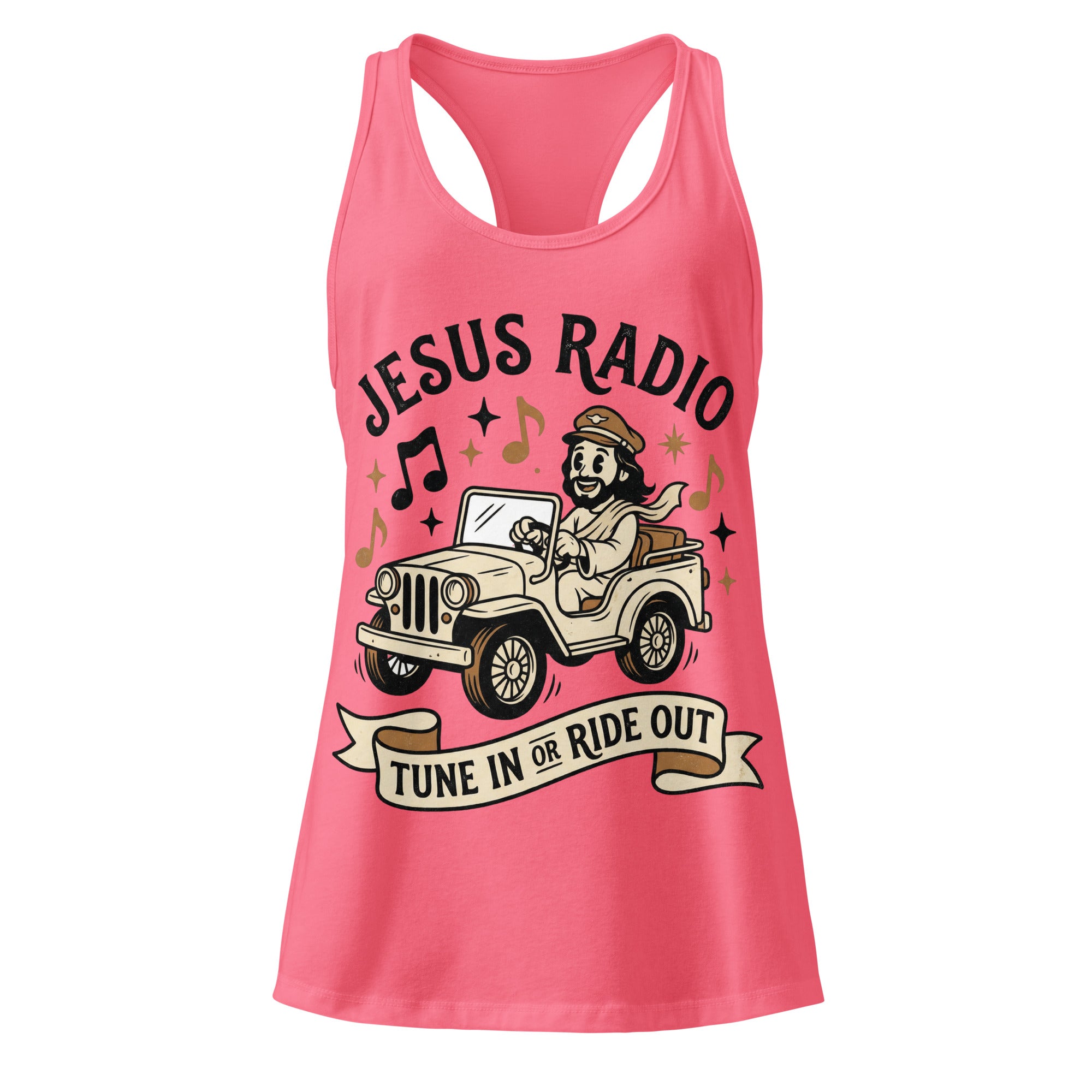 Women's Fitted Faith Racerback Tank | Seedandsoulful Breathable Jersey Top - Seedandsoulful