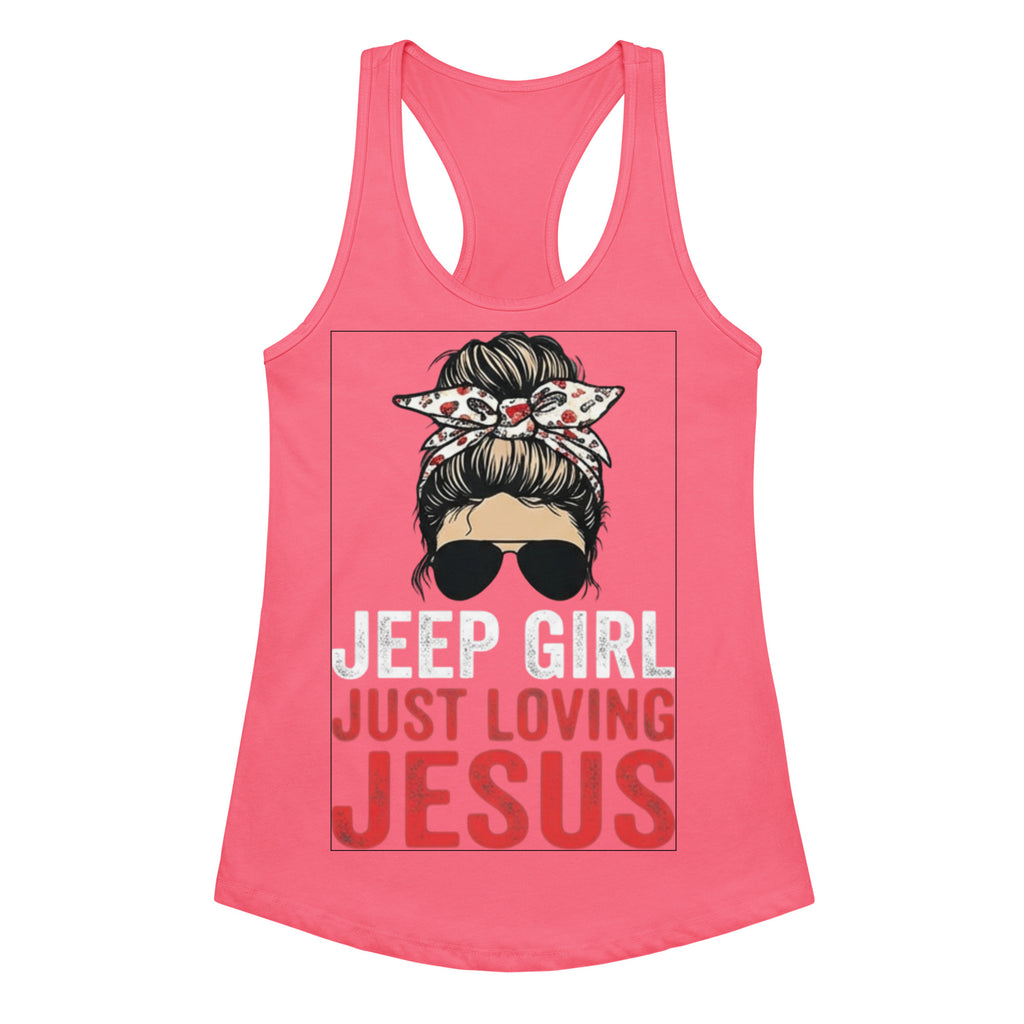 Women's Fitted Faith Racerback Tank | Seedandsoulful Soft Jersey Top - Seedandsoulful