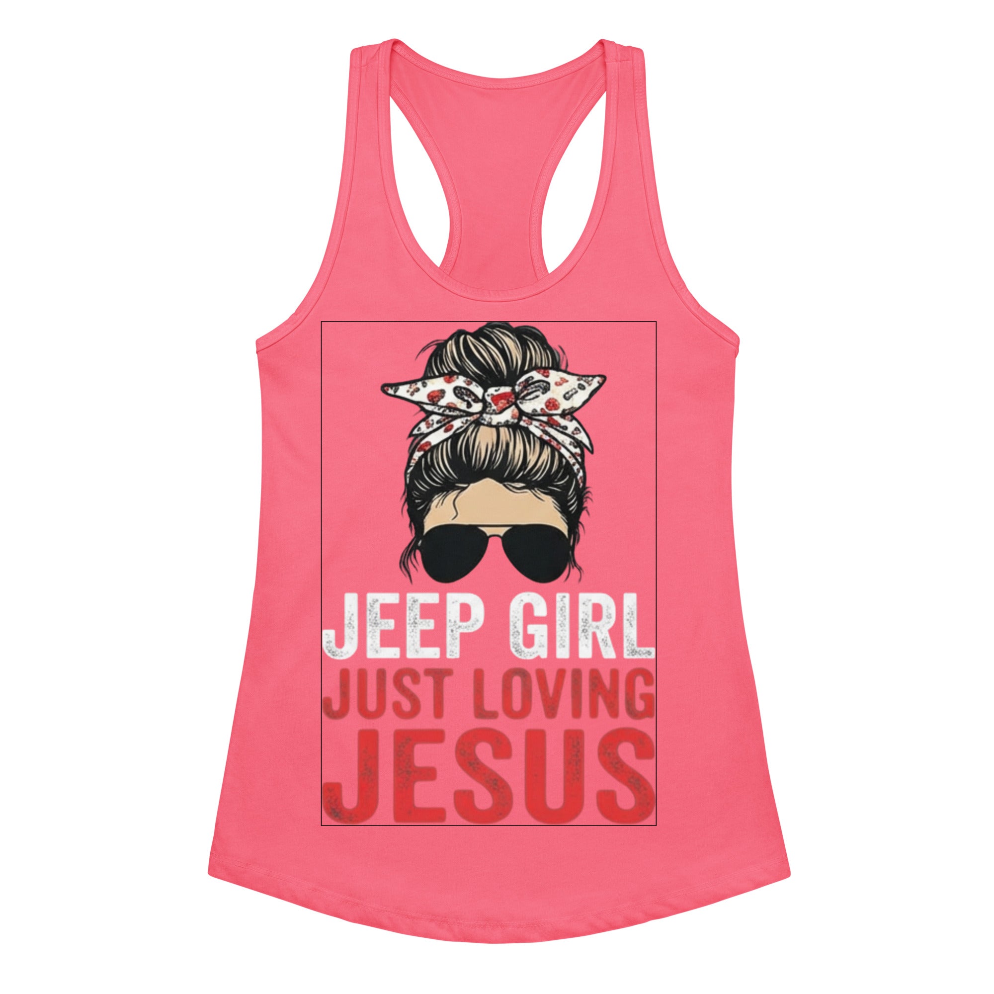 Women's Fitted Faith Racerback Tank | Seedandsoulful Soft Jersey Top - Seedandsoulful