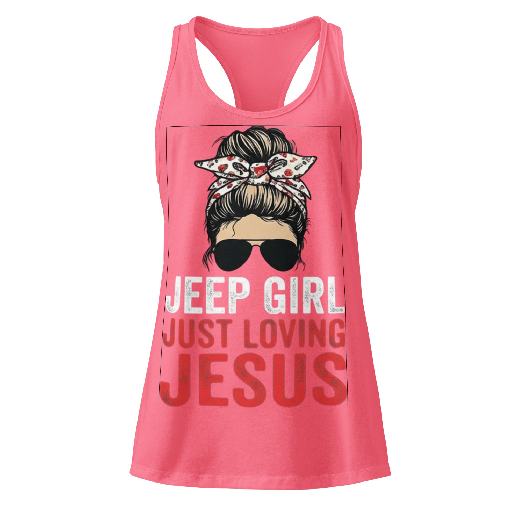 Women's Fitted Faith Racerback Tank | Seedandsoulful Soft Jersey Top - Seedandsoulful