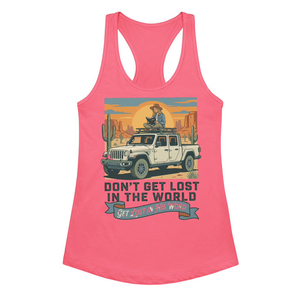 Women's Fitted Faith Racerback Tank | Seedandsoulful Cotton Blend Top - Seedandsoulful