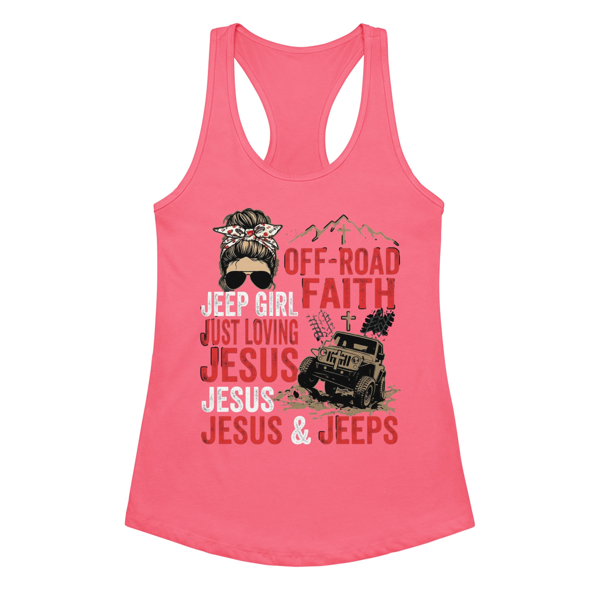 Women's Fitted Faith Racerback Tank | Seedandsoulful Soft Cotton Blend - Seedandsoulful