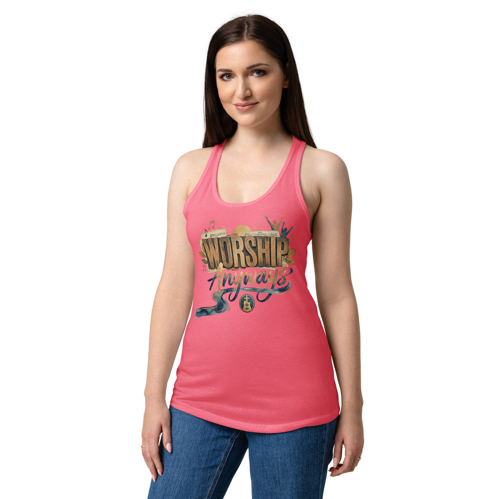 Women’s fitted racerback tank top - Seedandsoulful