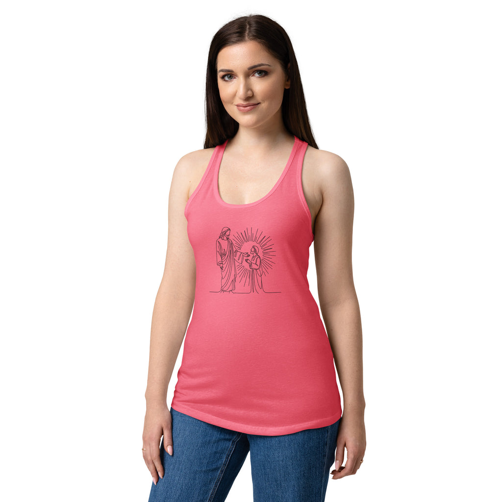 Women’s fitted racerback tank top - Seedandsoulful