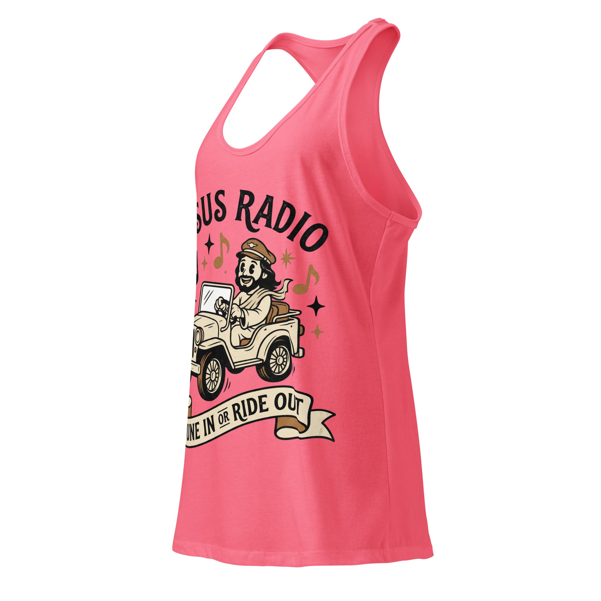 Women's Fitted Faith Racerback Tank | Seedandsoulful Breathable Jersey Top - Seedandsoulful