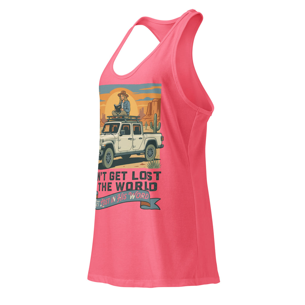 Women's Fitted Faith Racerback Tank | Seedandsoulful Cotton Blend Top - Seedandsoulful