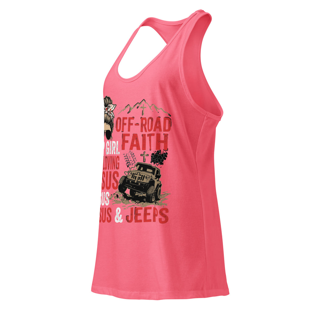 Women's Fitted Faith Racerback Tank | Seedandsoulful Soft Cotton Blend - Seedandsoulful