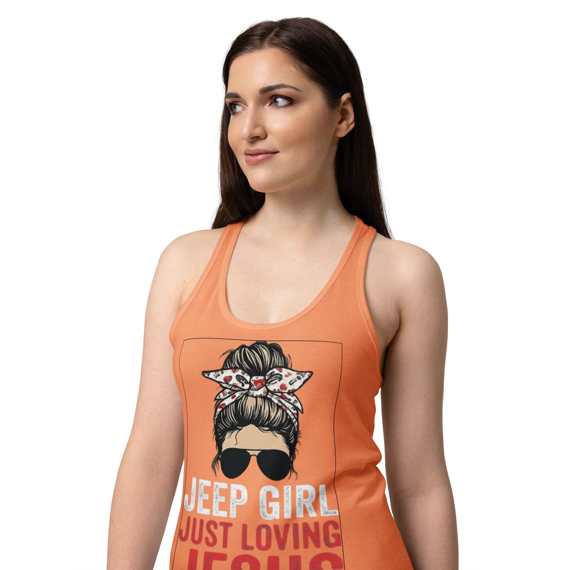 Women's Fitted Faith Racerback Tank | Seedandsoulful Soft Jersey Top - Seedandsoulful