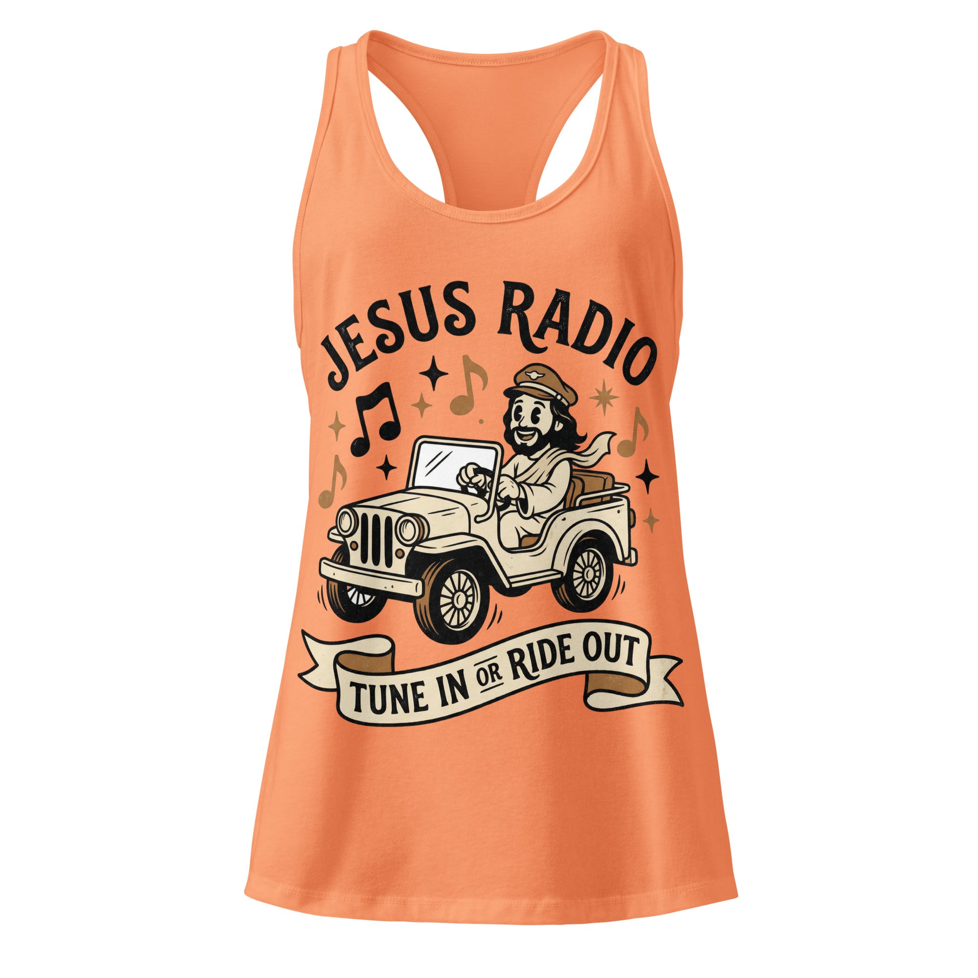 Women's Fitted Faith Racerback Tank | Seedandsoulful Breathable Jersey Top - Seedandsoulful