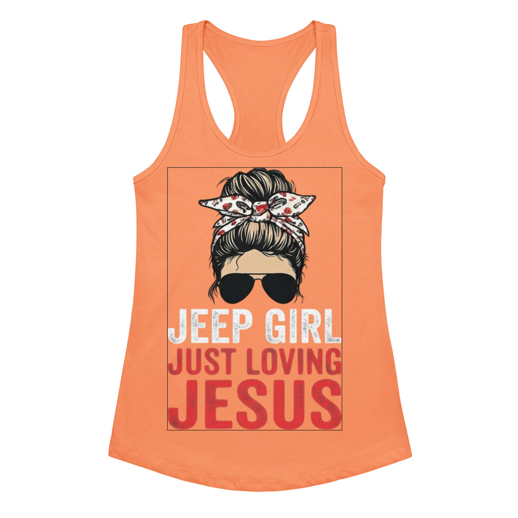 Women's Fitted Faith Racerback Tank | Seedandsoulful Soft Jersey Top - Seedandsoulful