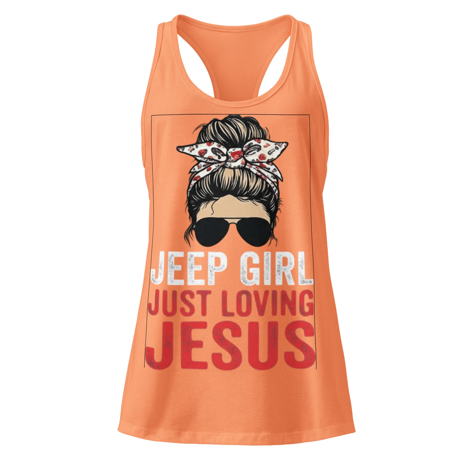 Women's Fitted Faith Racerback Tank | Seedandsoulful Soft Jersey Top - Seedandsoulful