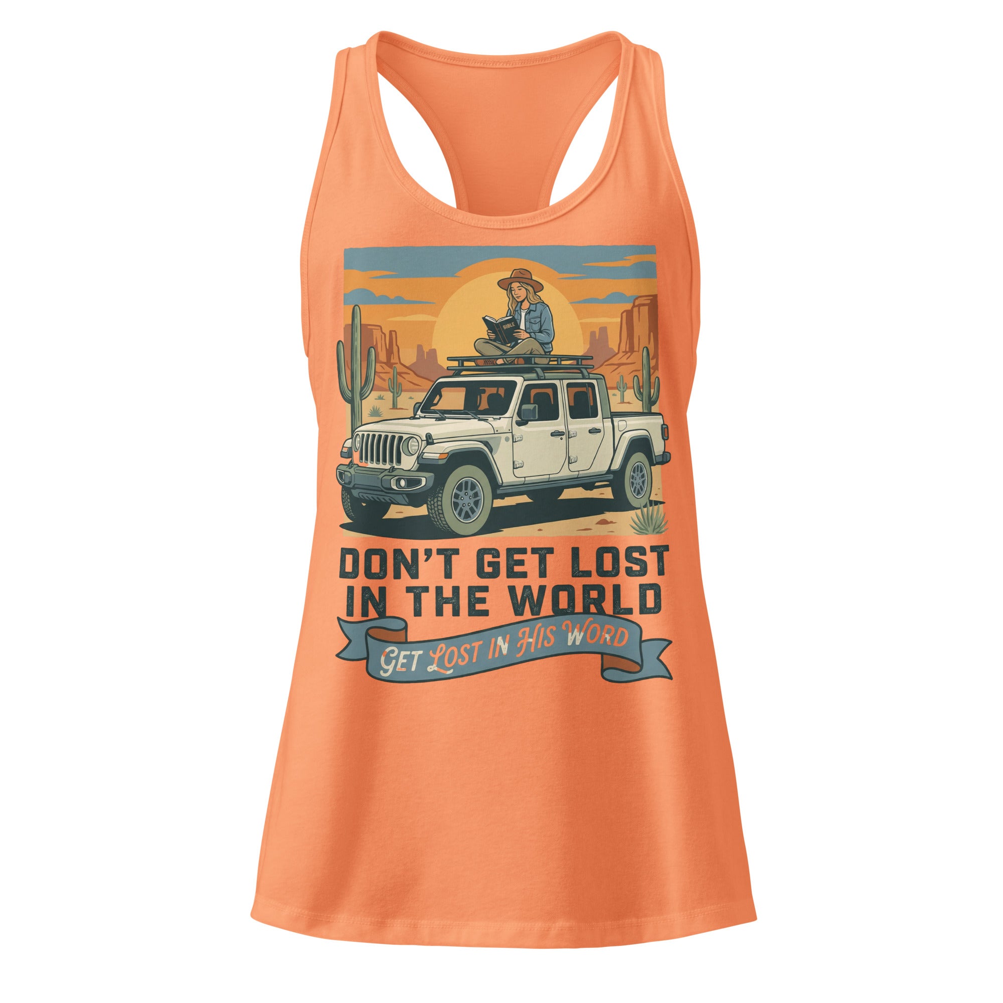 Women's Fitted Faith Racerback Tank | Seedandsoulful Cotton Blend Top - Seedandsoulful