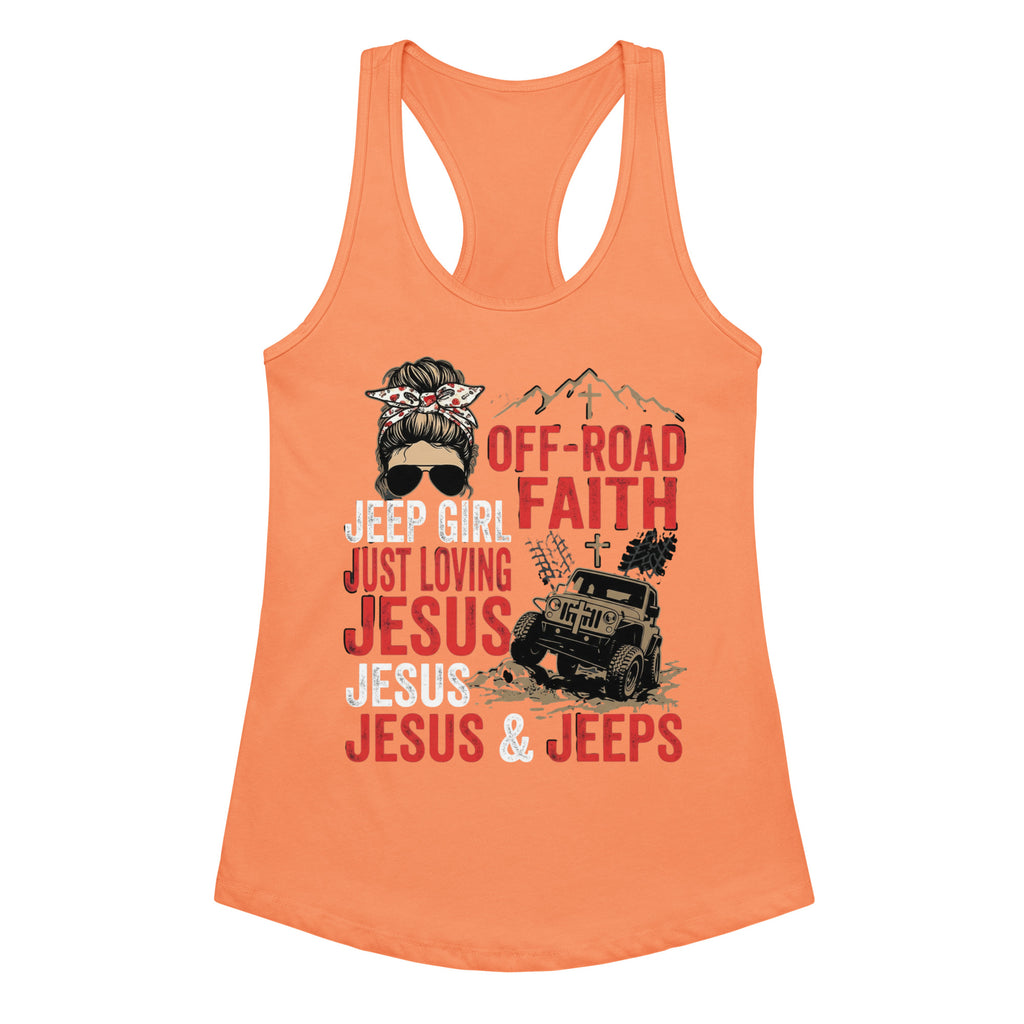 Women's Fitted Faith Racerback Tank | Seedandsoulful Soft Cotton Blend - Seedandsoulful