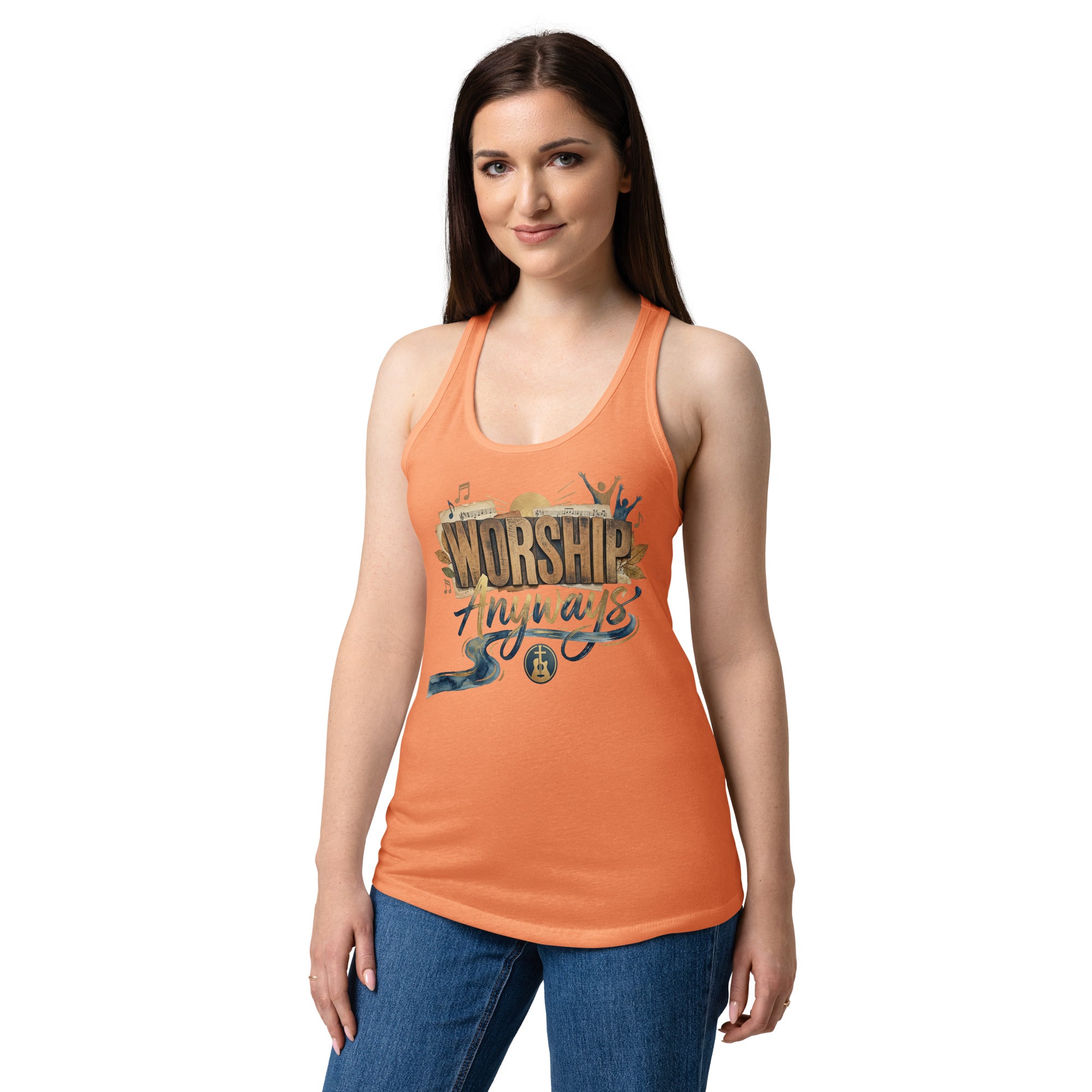 Women’s fitted racerback tank top - Seedandsoulful