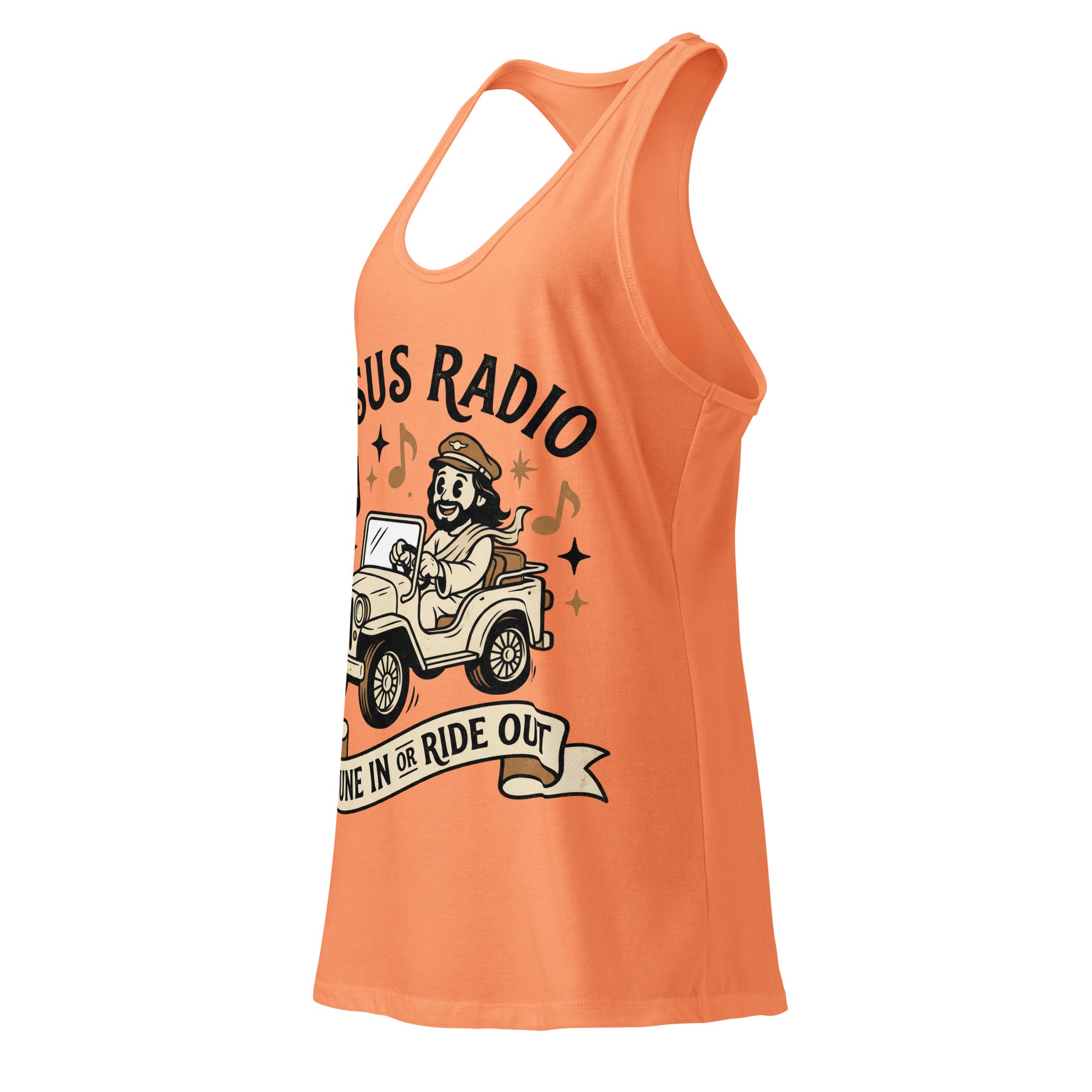 Women's Fitted Faith Racerback Tank | Seedandsoulful Breathable Jersey Top - Seedandsoulful