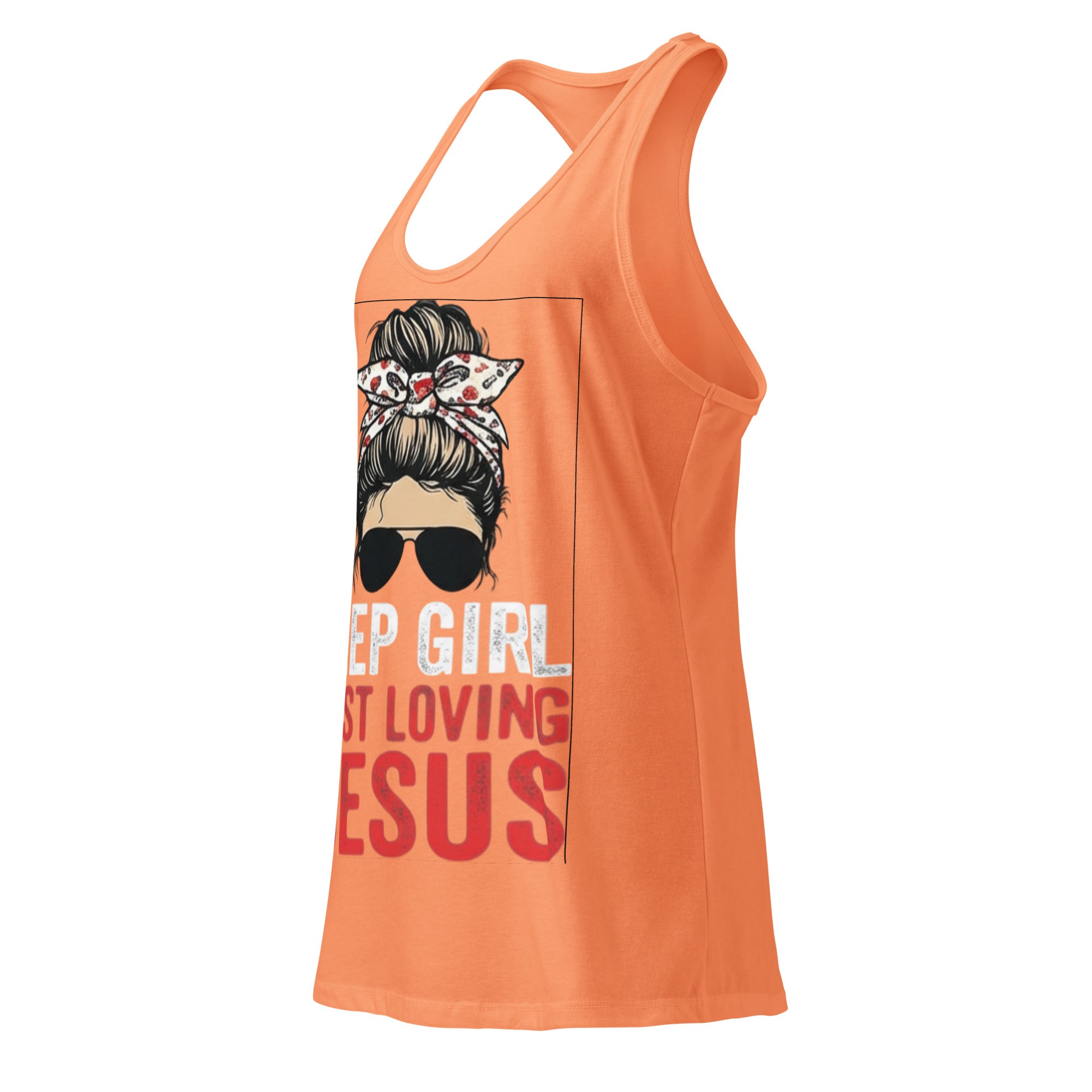 Women's Fitted Faith Racerback Tank | Seedandsoulful Soft Jersey Top - Seedandsoulful