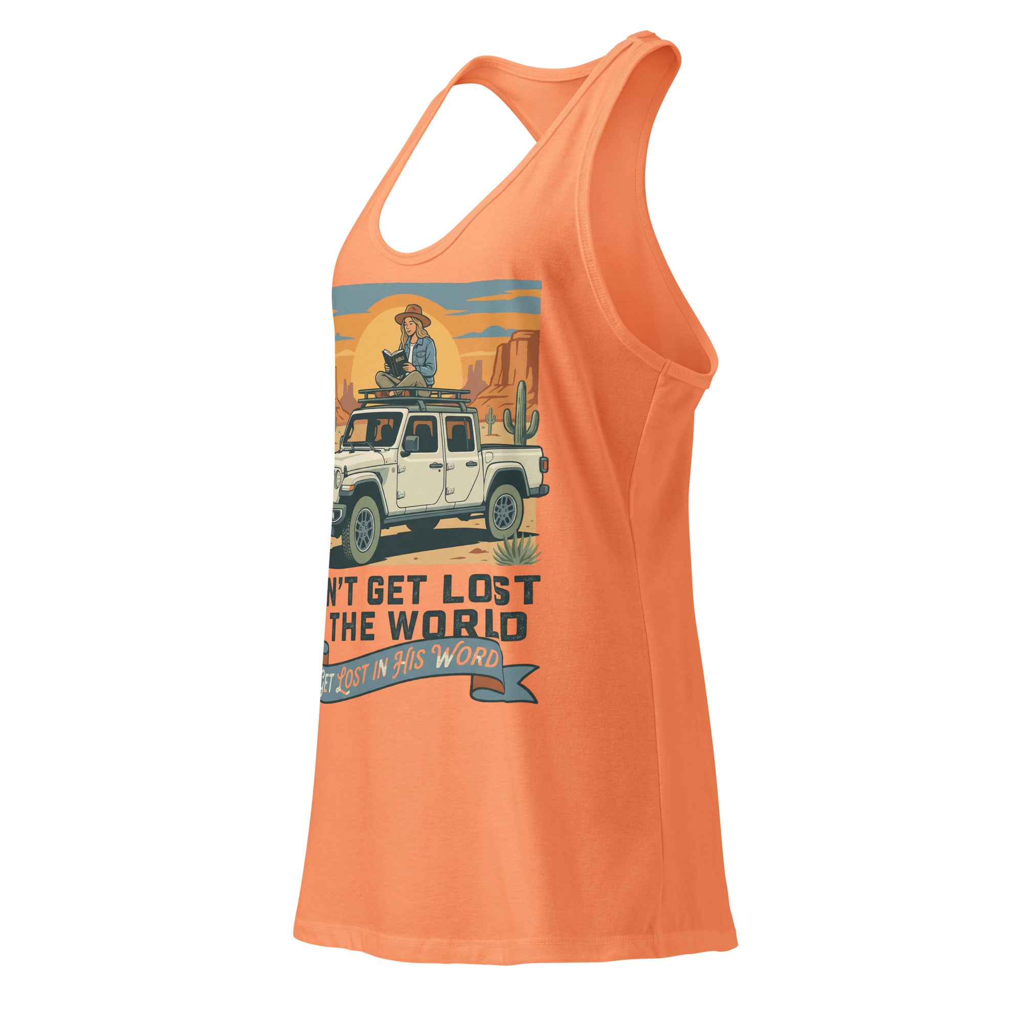 Women's Fitted Faith Racerback Tank | Seedandsoulful Cotton Blend Top - Seedandsoulful
