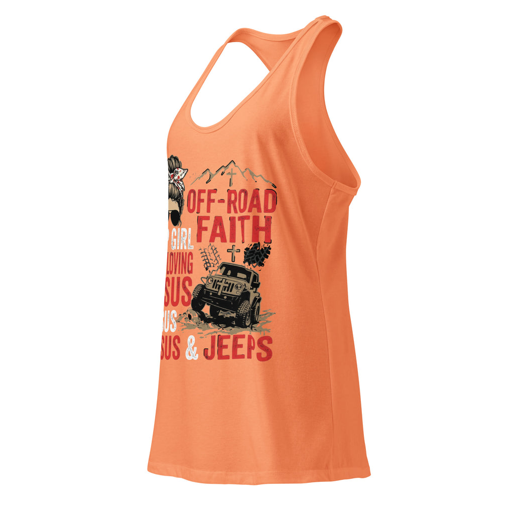 Women's Fitted Faith Racerback Tank | Seedandsoulful Soft Cotton Blend - Seedandsoulful