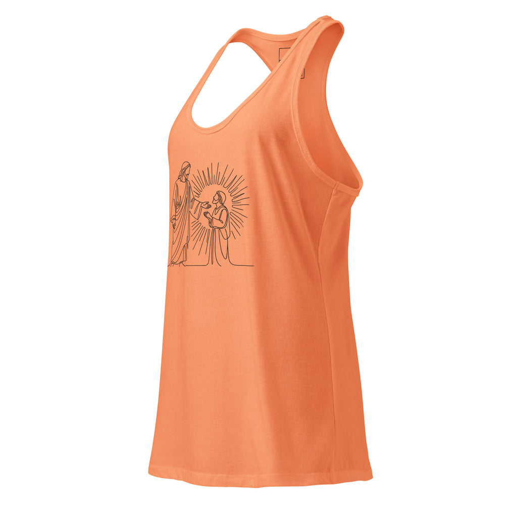 Women’s fitted racerback tank top - Seedandsoulful