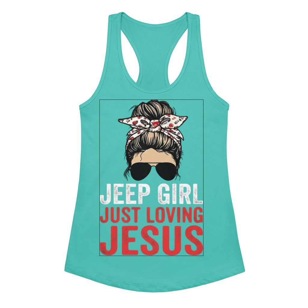 Women's Fitted Faith Racerback Tank | Seedandsoulful Soft Jersey Top - Seedandsoulful
