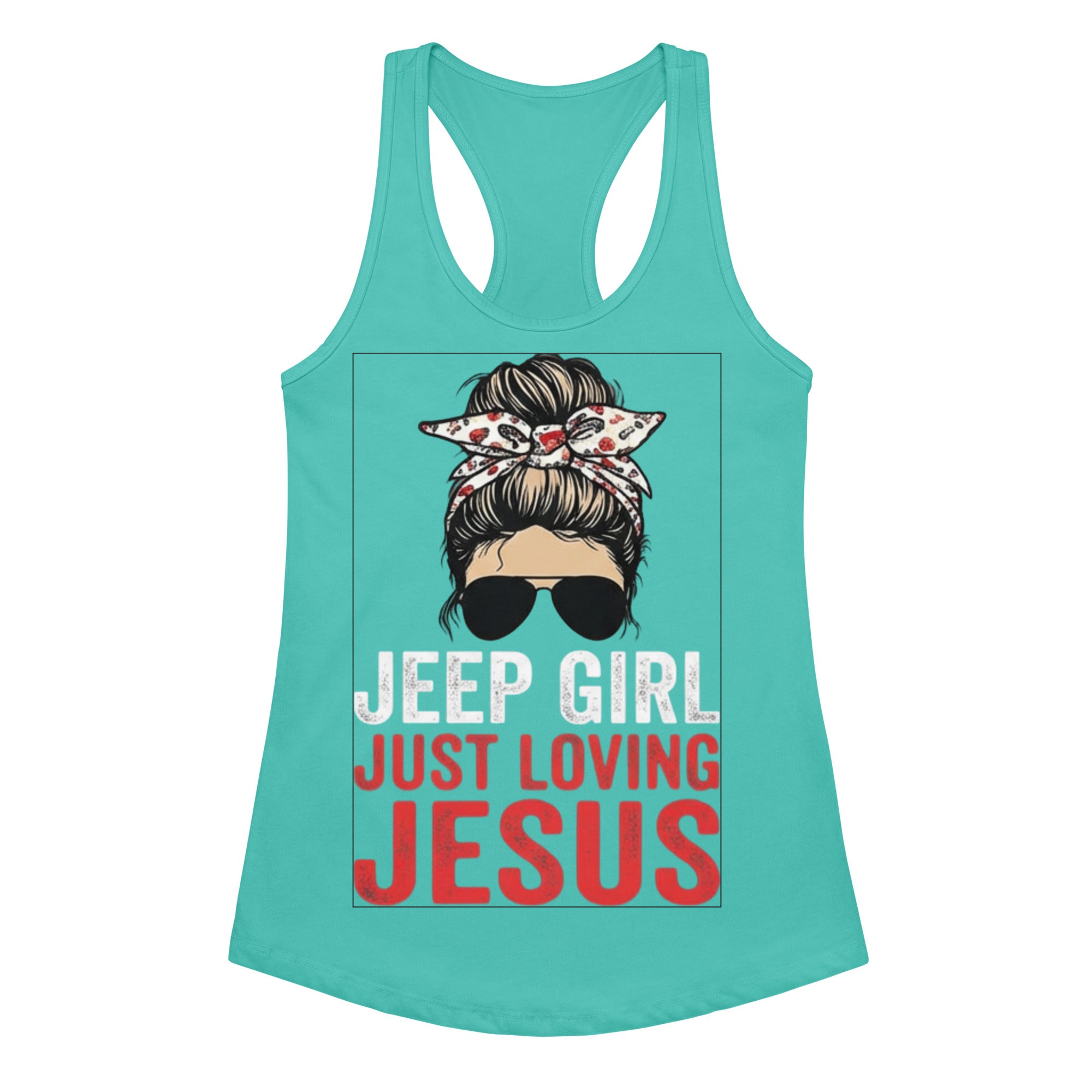 Women's Fitted Faith Racerback Tank | Seedandsoulful Soft Jersey Top - Seedandsoulful