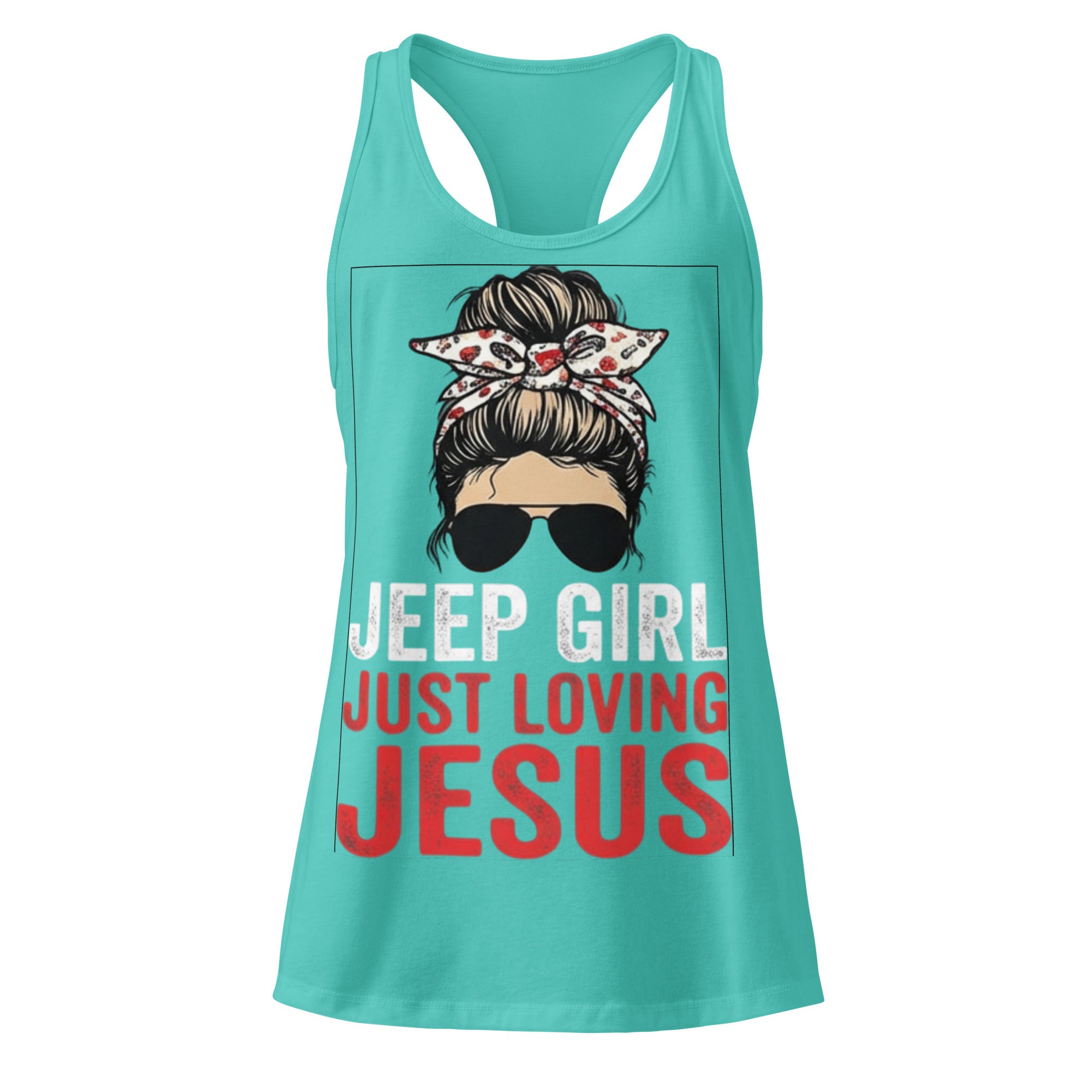 Women's Fitted Faith Racerback Tank | Seedandsoulful Soft Jersey Top - Seedandsoulful