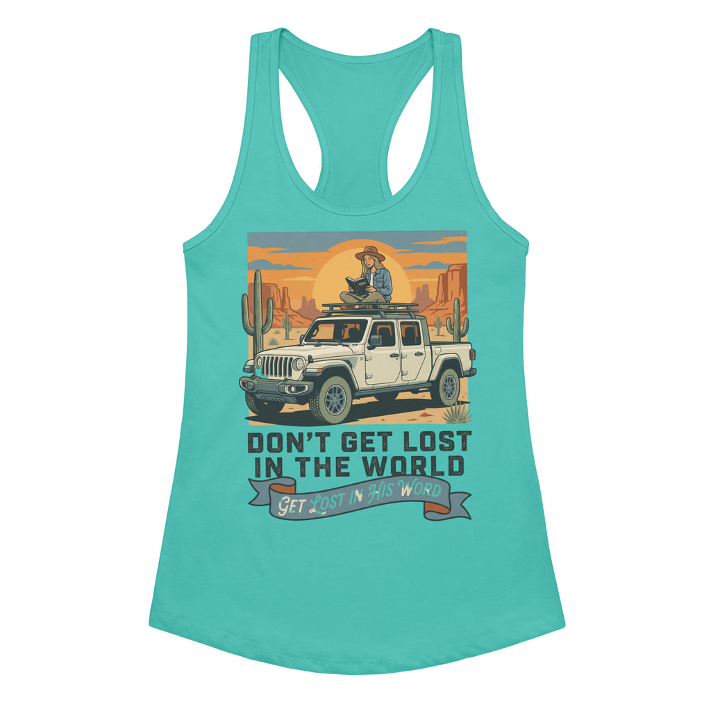 Women's Fitted Faith Racerback Tank | Seedandsoulful Cotton Blend Top - Seedandsoulful