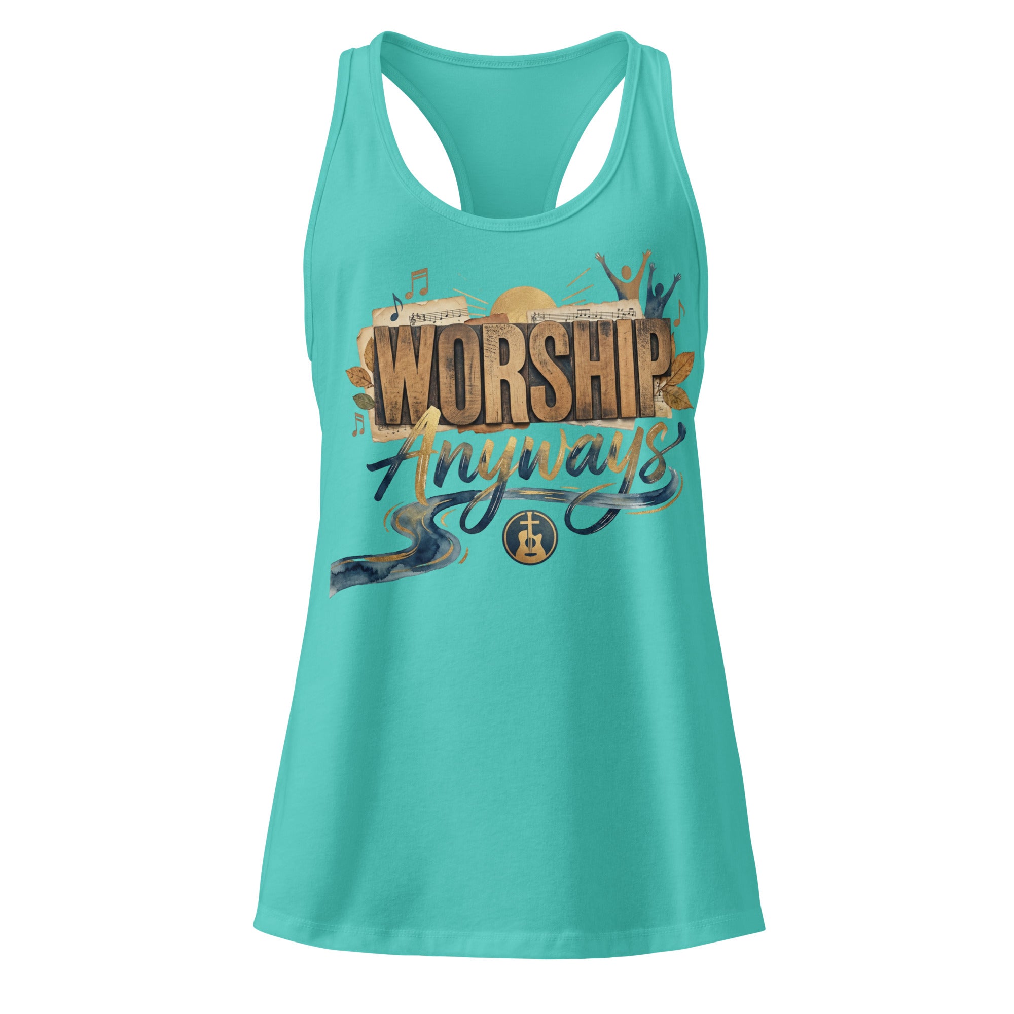 Women’s fitted racerback tank top - Seedandsoulful