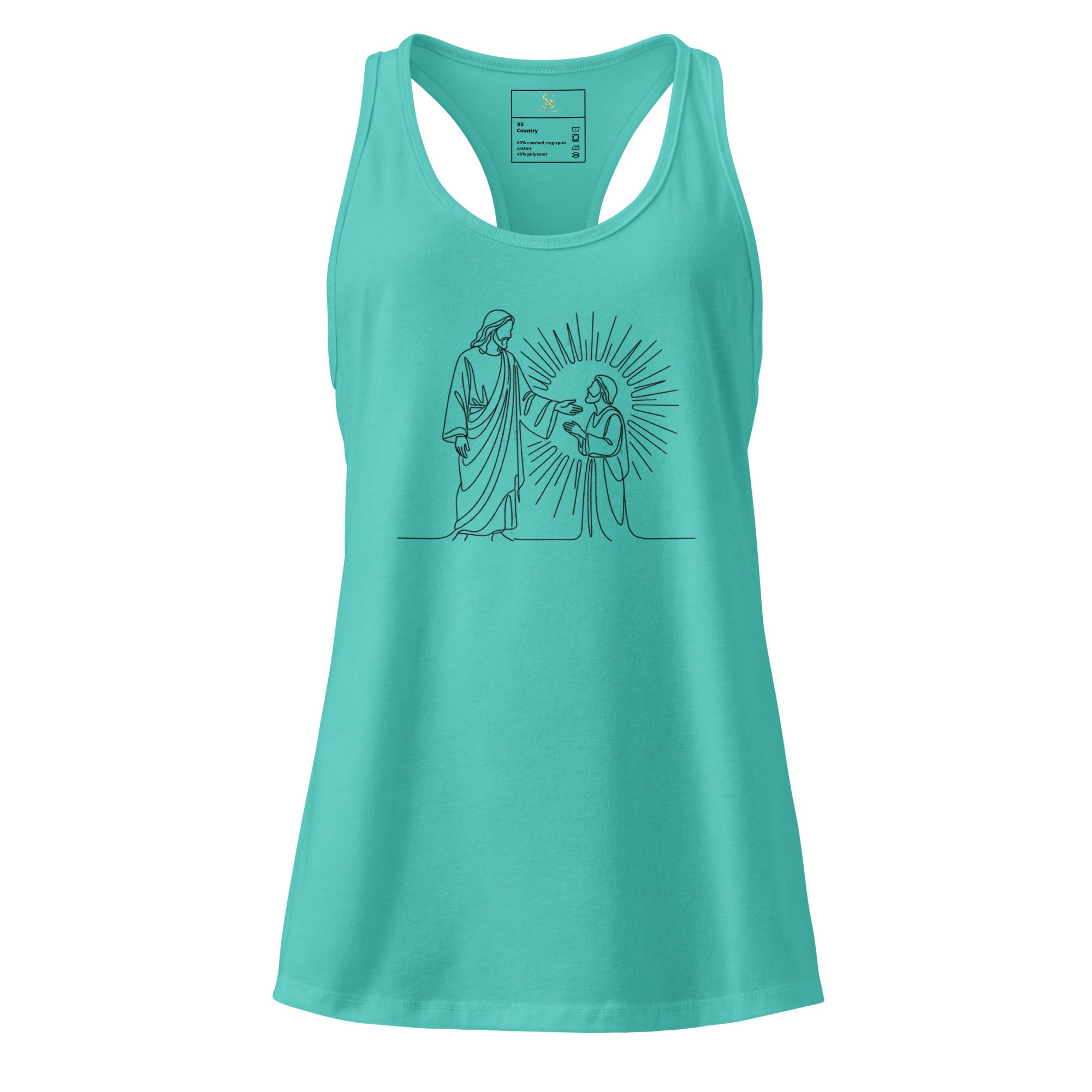 Women’s fitted racerback tank top - Seedandsoulful