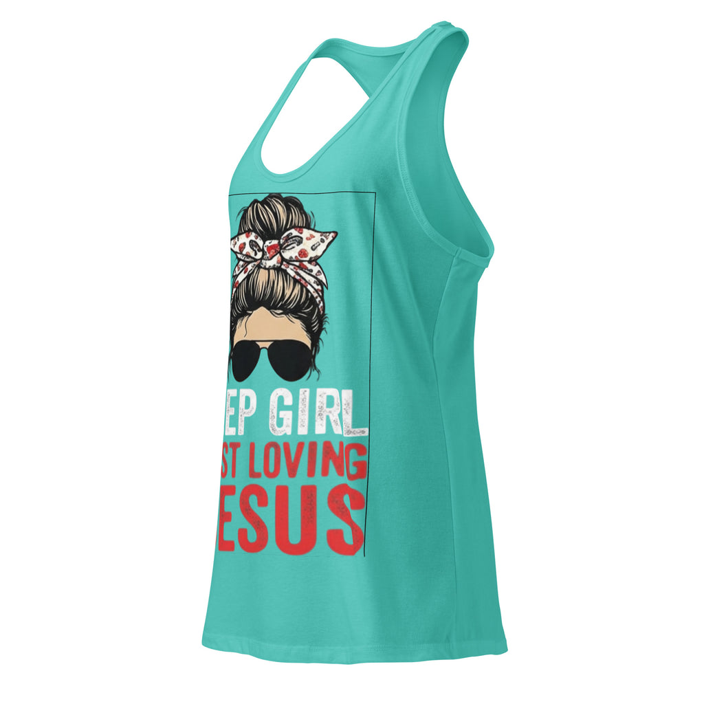 Women's Fitted Faith Racerback Tank | Seedandsoulful Soft Jersey Top - Seedandsoulful