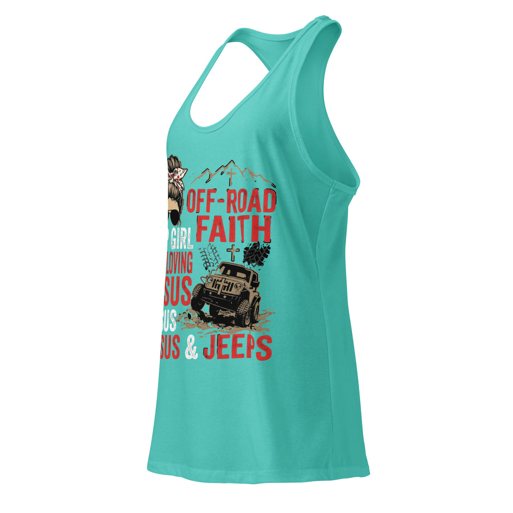 Women's Fitted Faith Racerback Tank | Seedandsoulful Soft Cotton Blend - Seedandsoulful