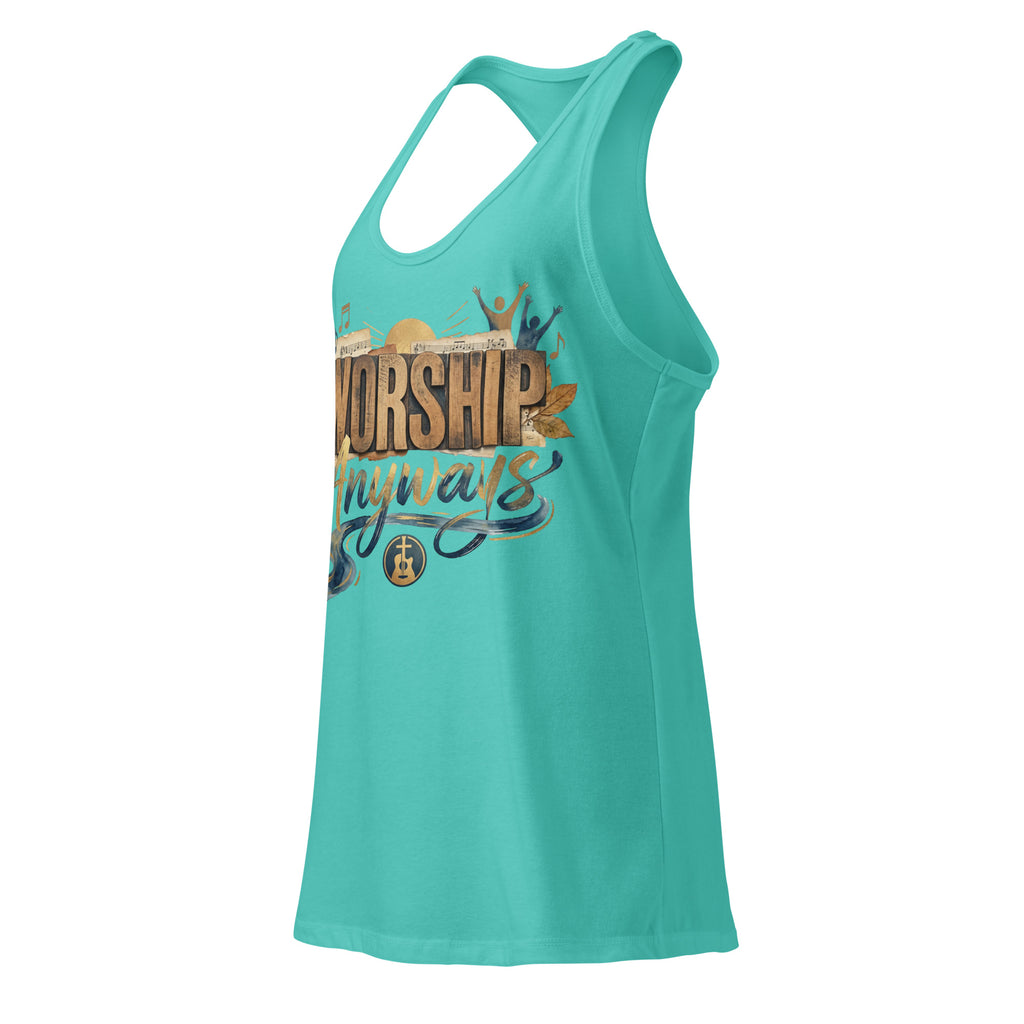 Women’s fitted racerback tank top - Seedandsoulful